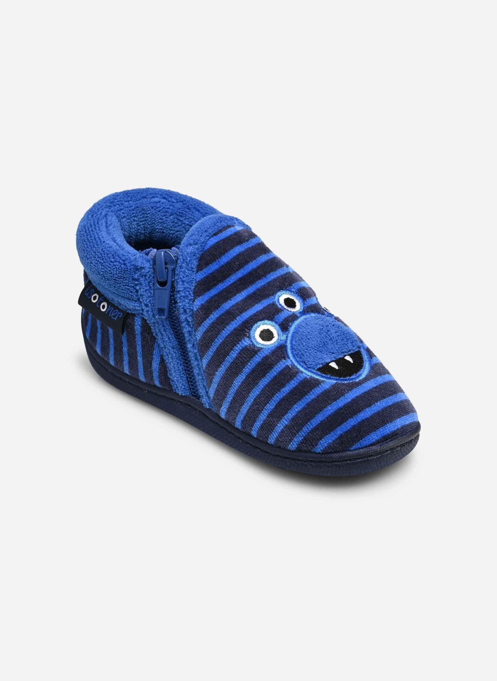 Hausschuhe 99733 jungen blau Isotoner Hausschuhe 99733 jungen blau RAYURES