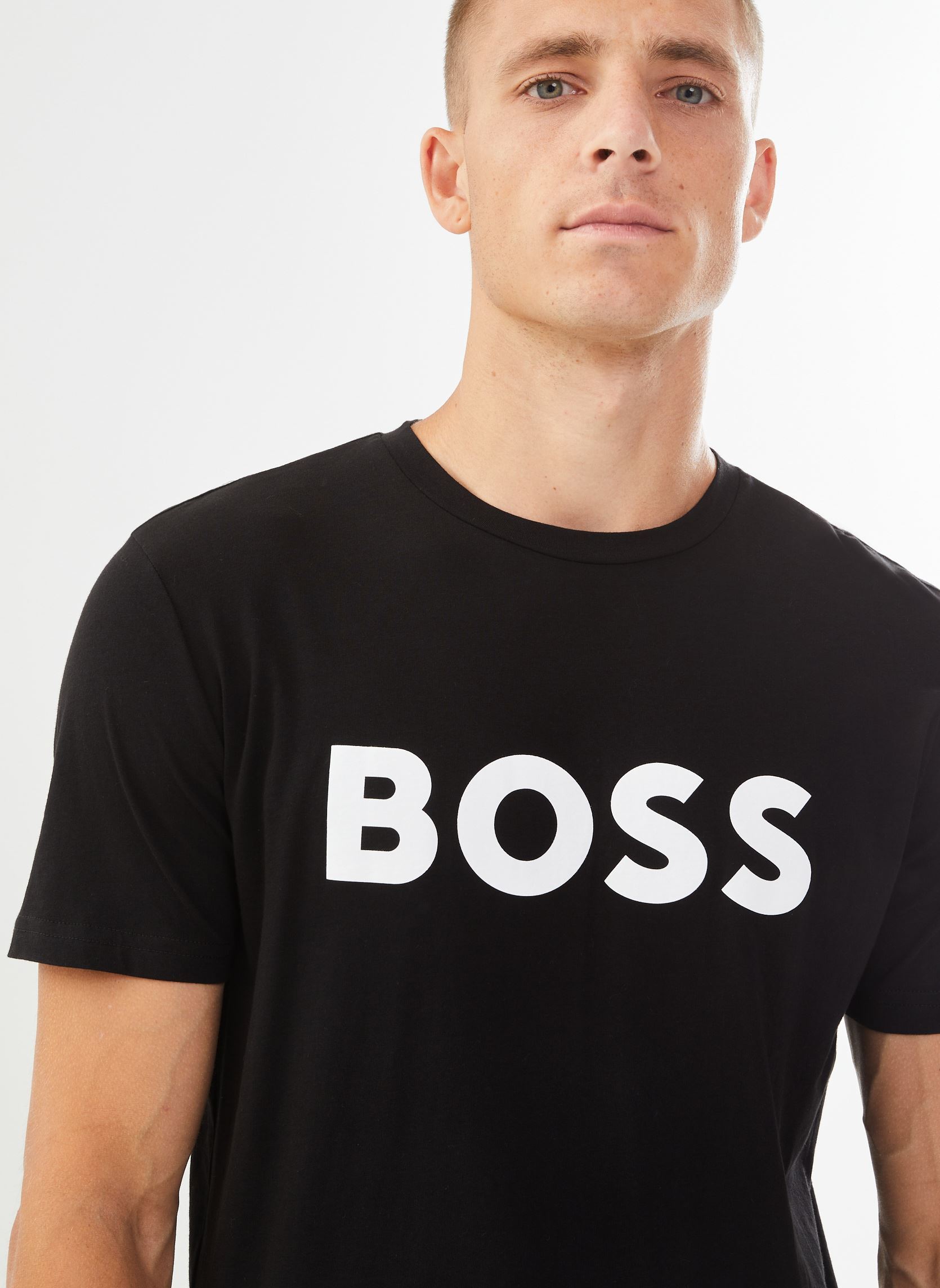 Tee-shirts manches courtes Thinking homme noir BOSS Tee-shirts manches courtes Thinking homme noir BLACK