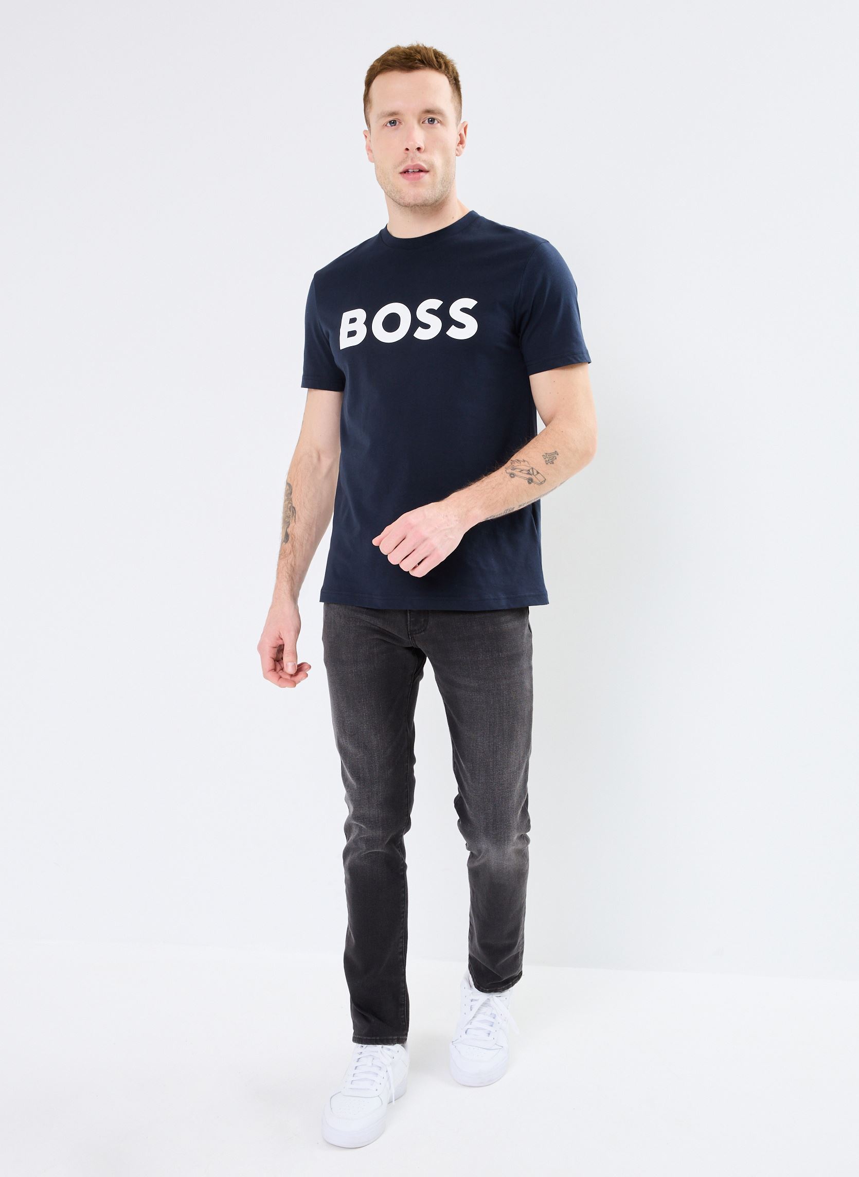Kurzarm-T-Shirts Thinking herren blau BOSS Kurzarm-T-Shirts Thinking herren blau 50481923-404