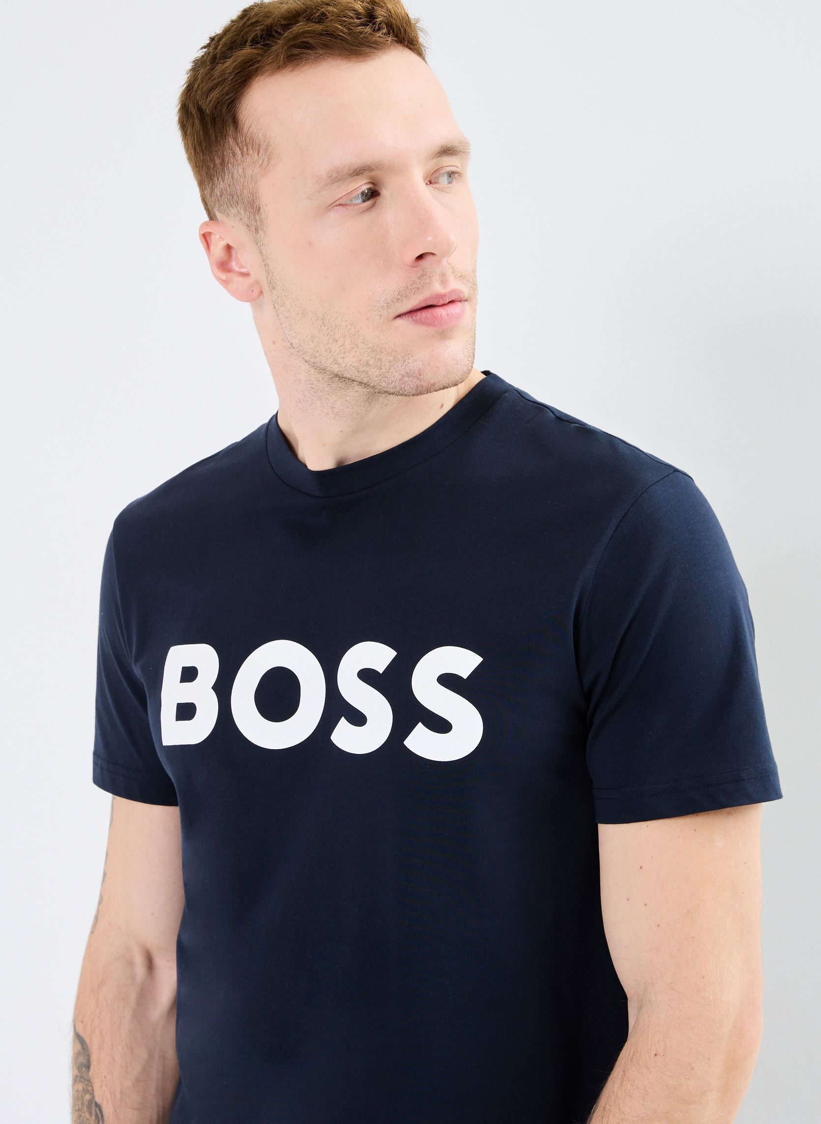 Kurzarm-T-Shirts Thinking herren blau BOSS Kurzarm-T-Shirts Thinking herren blau 50481923-404