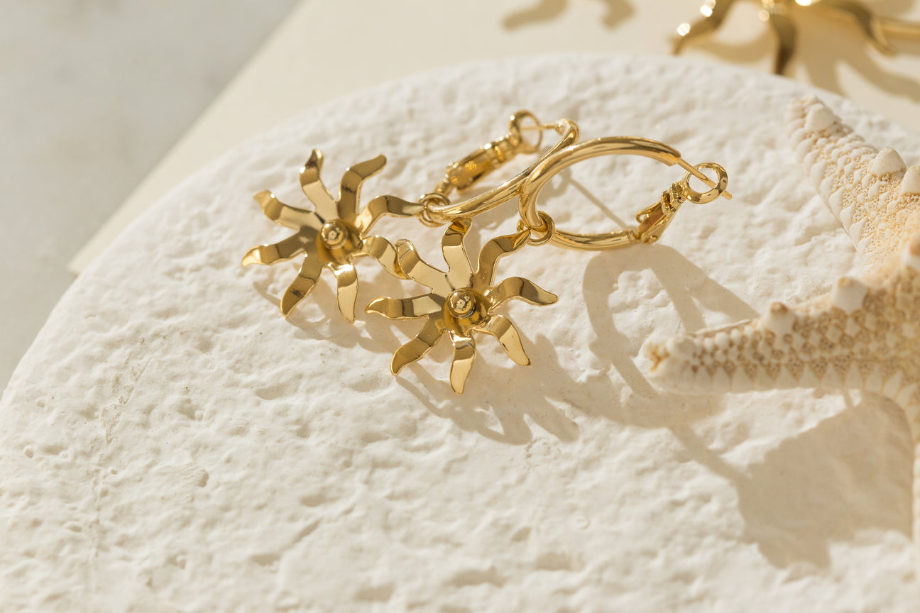 Boucles d'oreilles femme or et bronze Monsieur Simone Boucles d'oreilles femme or et bronze Or