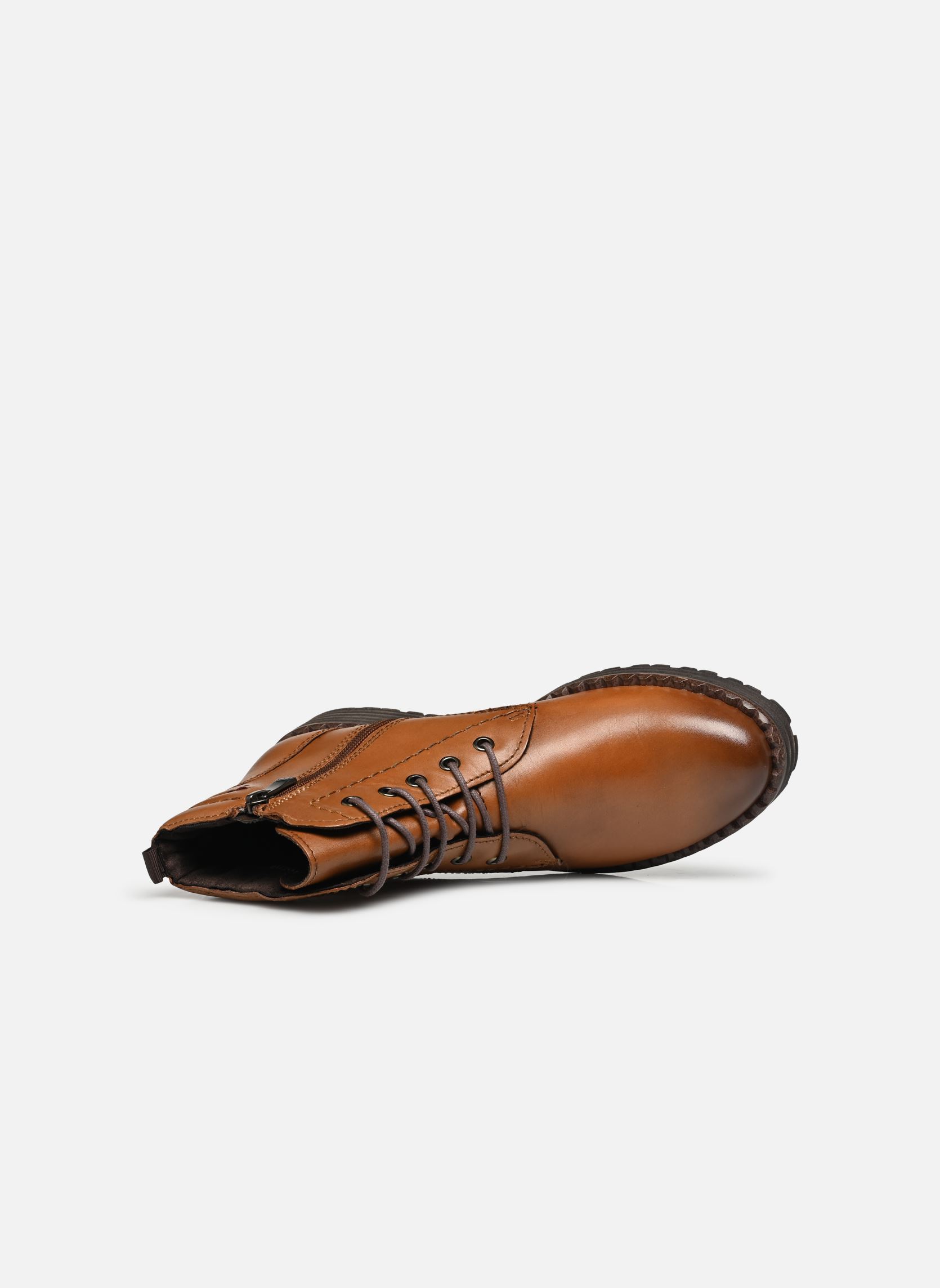 Stivaletti con lacci 25200-21 donna marrone Marco Tozzi Stivaletti con lacci 25200-21 donna marrone COGNAC
