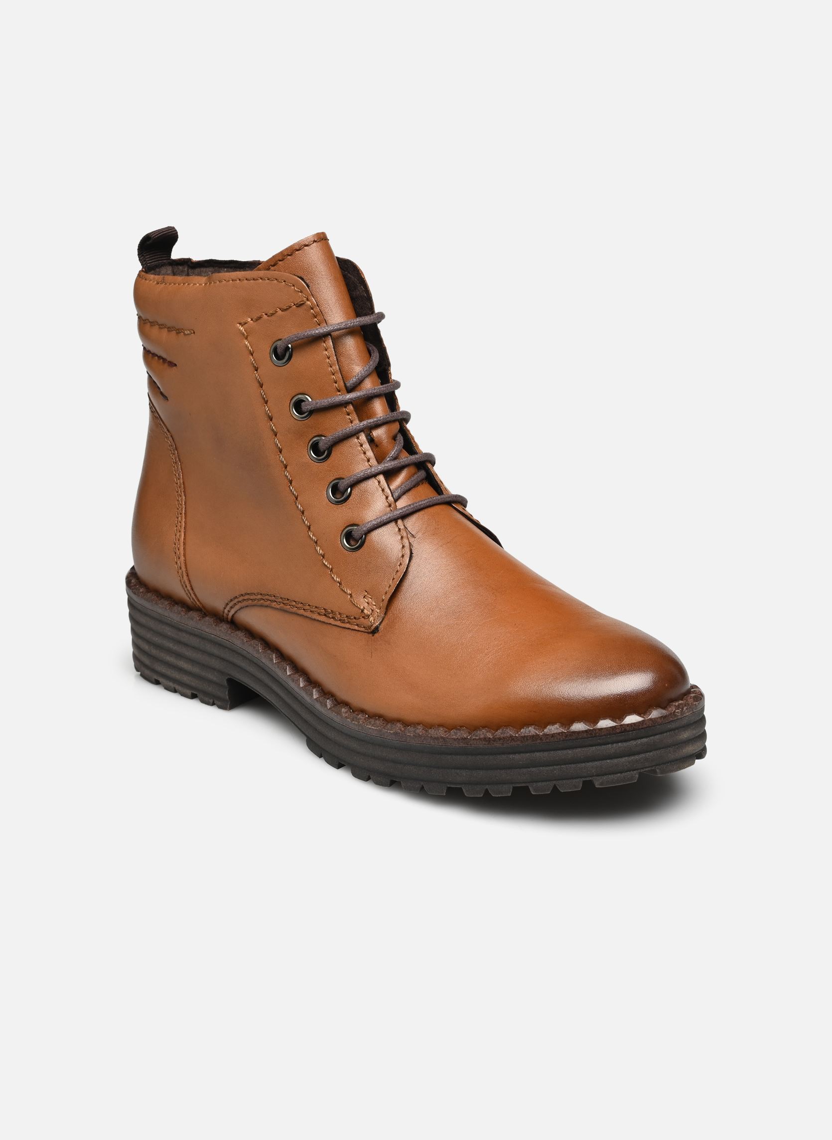 Stivaletti con lacci 25200-21 donna marrone Marco Tozzi Stivaletti con lacci 25200-21 donna marrone COGNAC