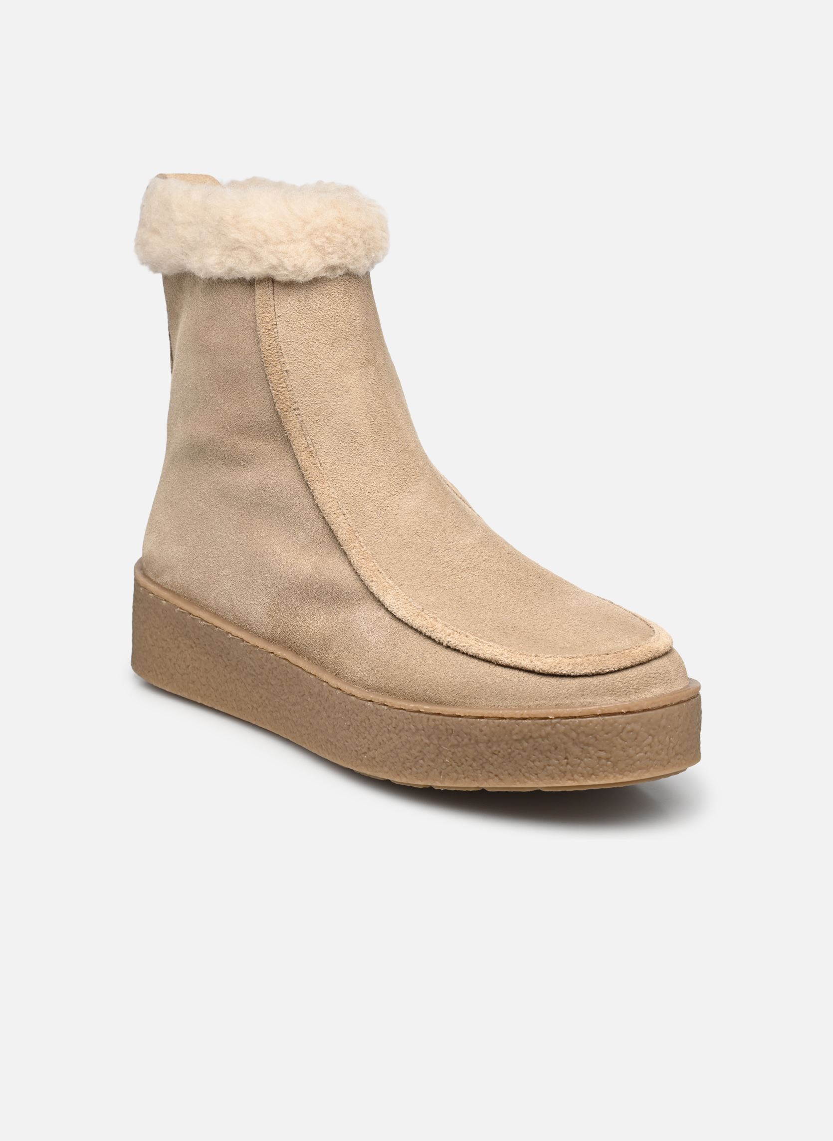 Niedrige Ankle Boots Simone damen beige Flattered Niedrige Ankle Boots Simone damen beige SAND SUEDE