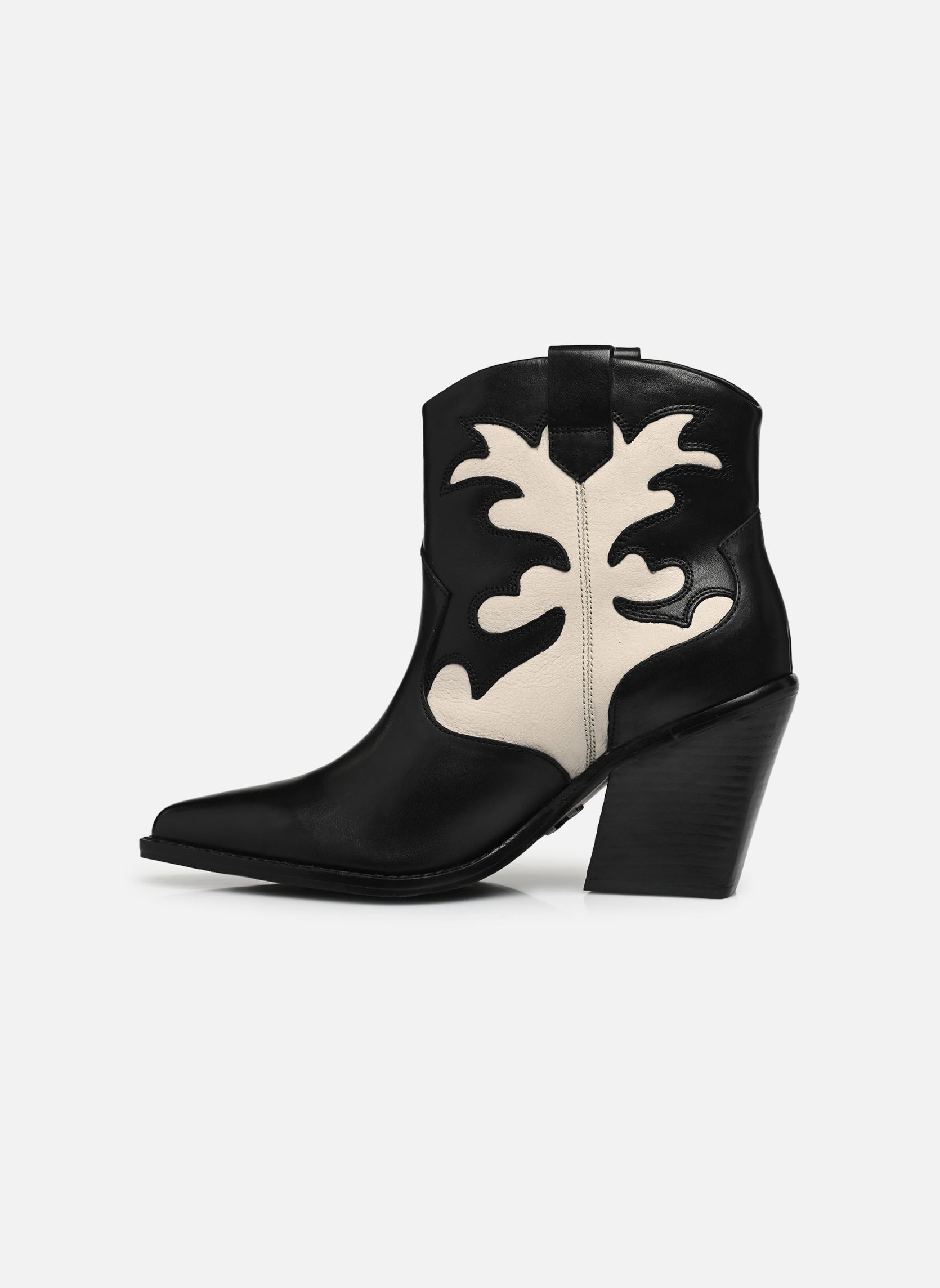 Stivaletti western New-Kole 34278 donna nero Bronx Stivaletti western New-Kole 34278 donna nero Black/Off white