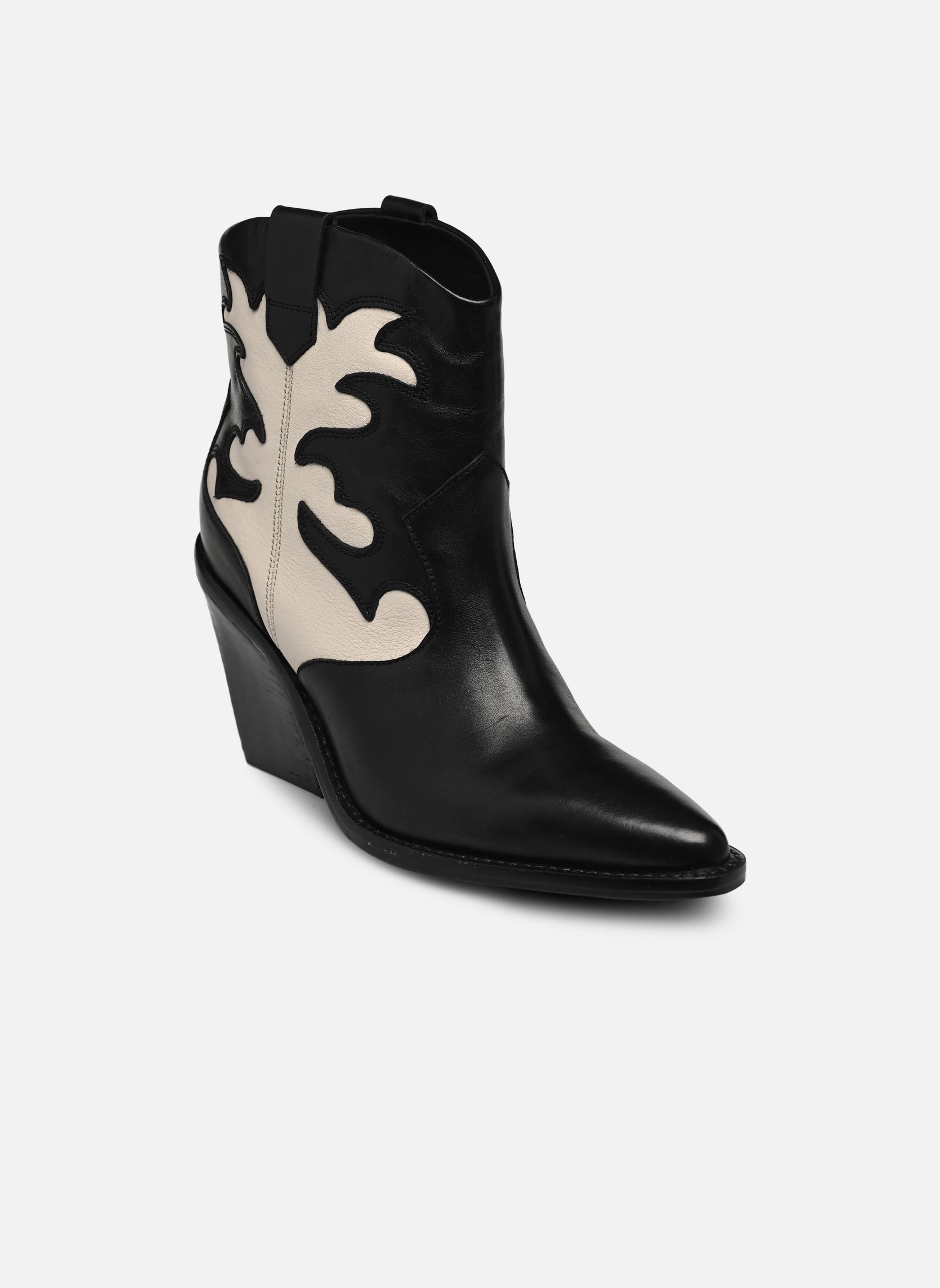 Stivaletti western New-Kole 34278 donna nero Bronx Stivaletti western New-Kole 34278 donna nero Black/Off white