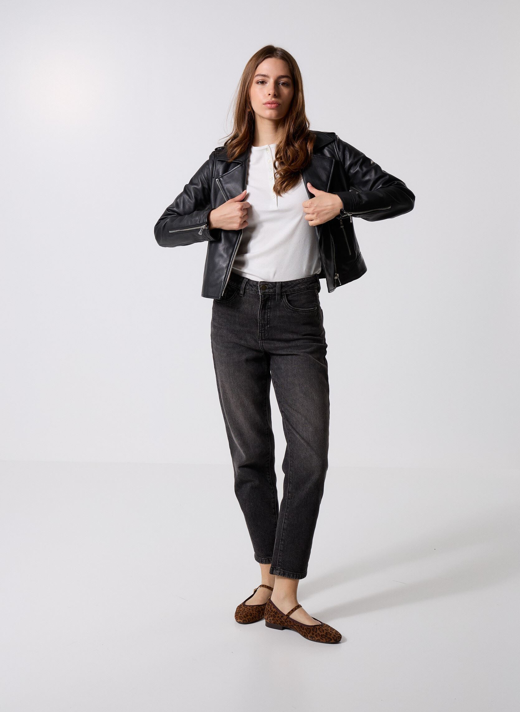 Vestes en cuir VILALBA cuir femme noir Georgia Rose Vestes en cuir VILALBA cuir femme noir NOIR