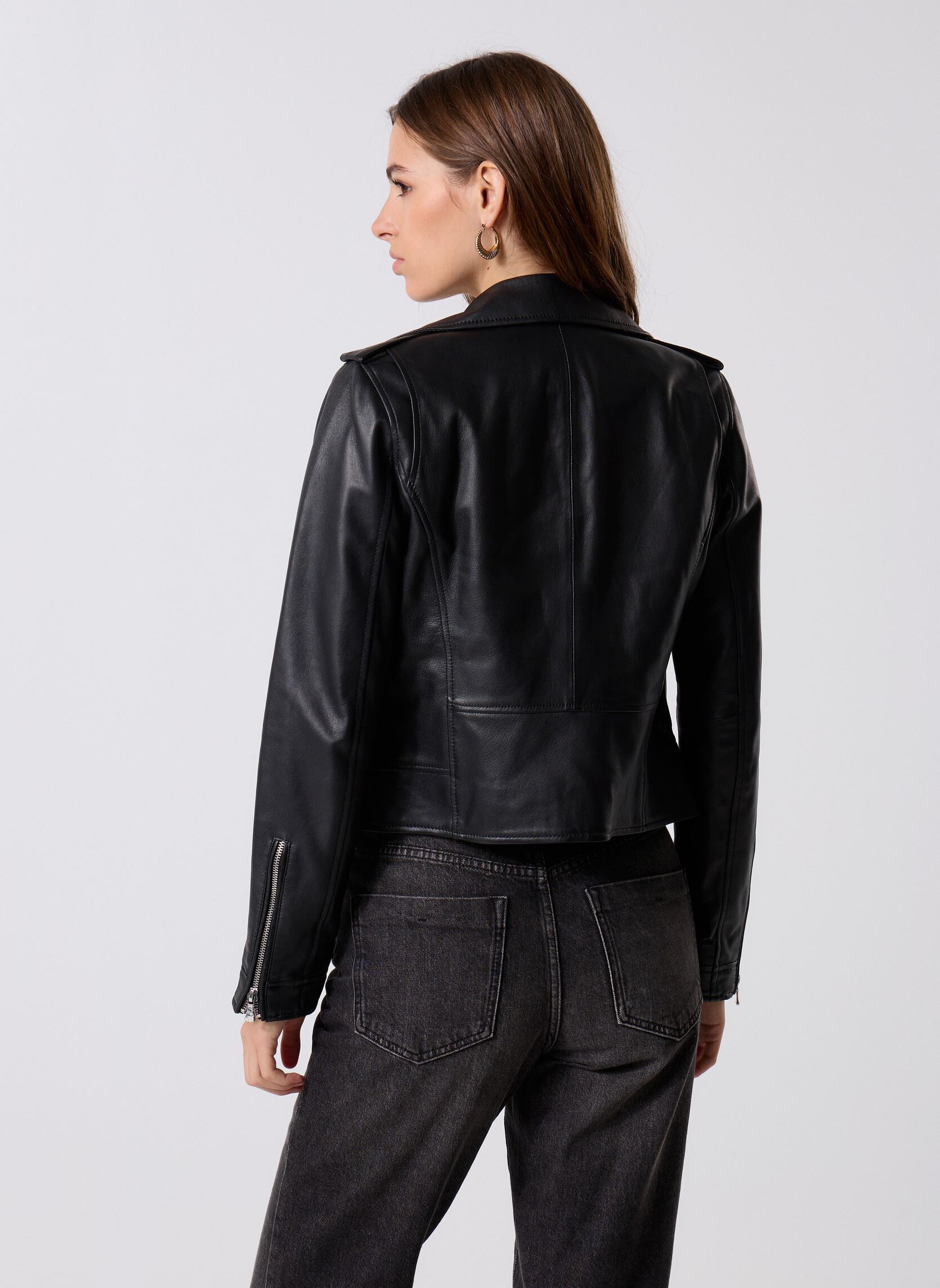 Vestes en cuir VILALBA cuir femme noir Georgia Rose Vestes en cuir VILALBA cuir femme noir NOIR