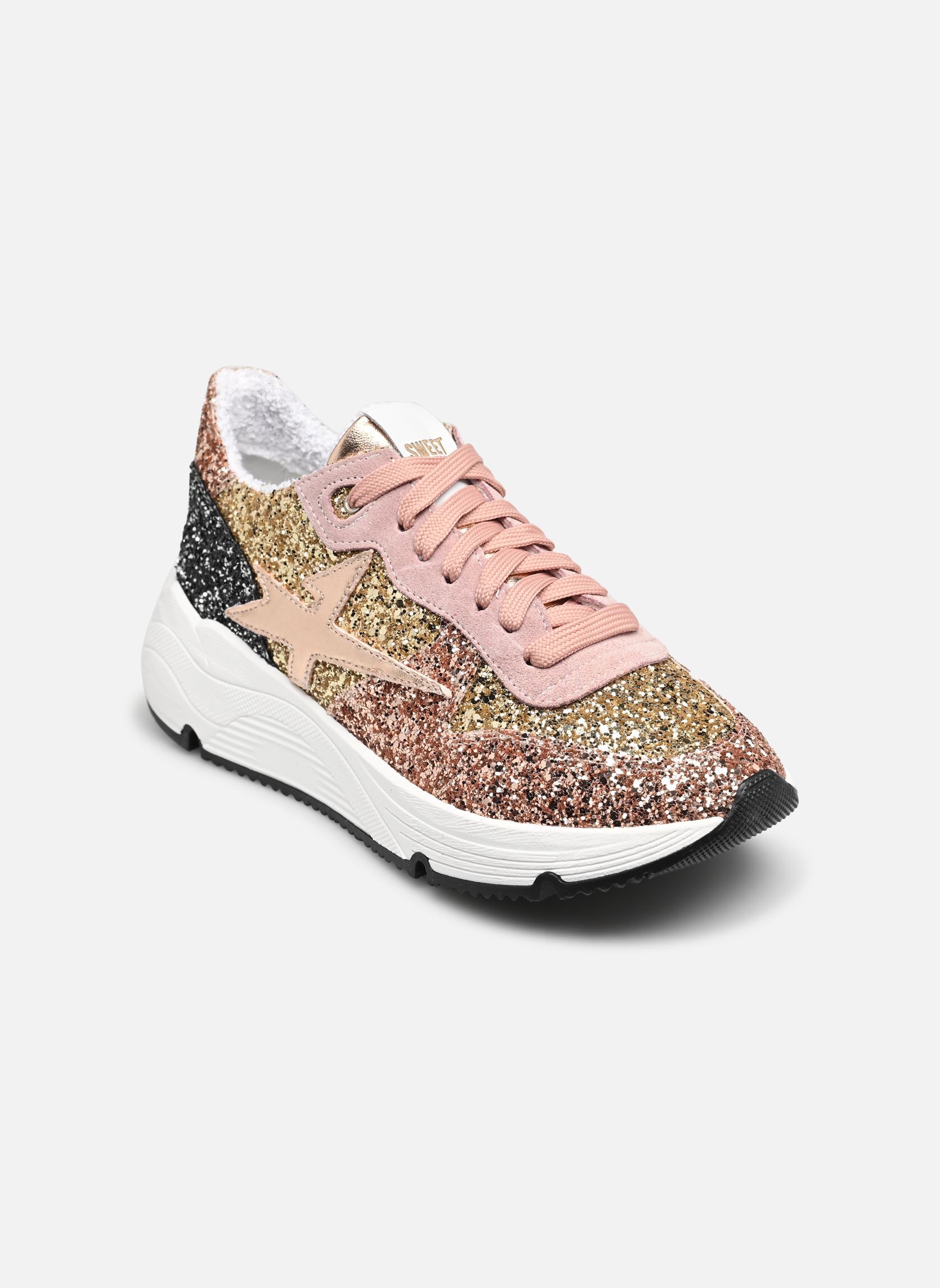 Sneakers L.73.BLANDINA-36 donna oro e bronzo Sweet Lemon Sneakers L.73.BLANDINA-36 donna oro e bronzo RosaGoldNero Glitter