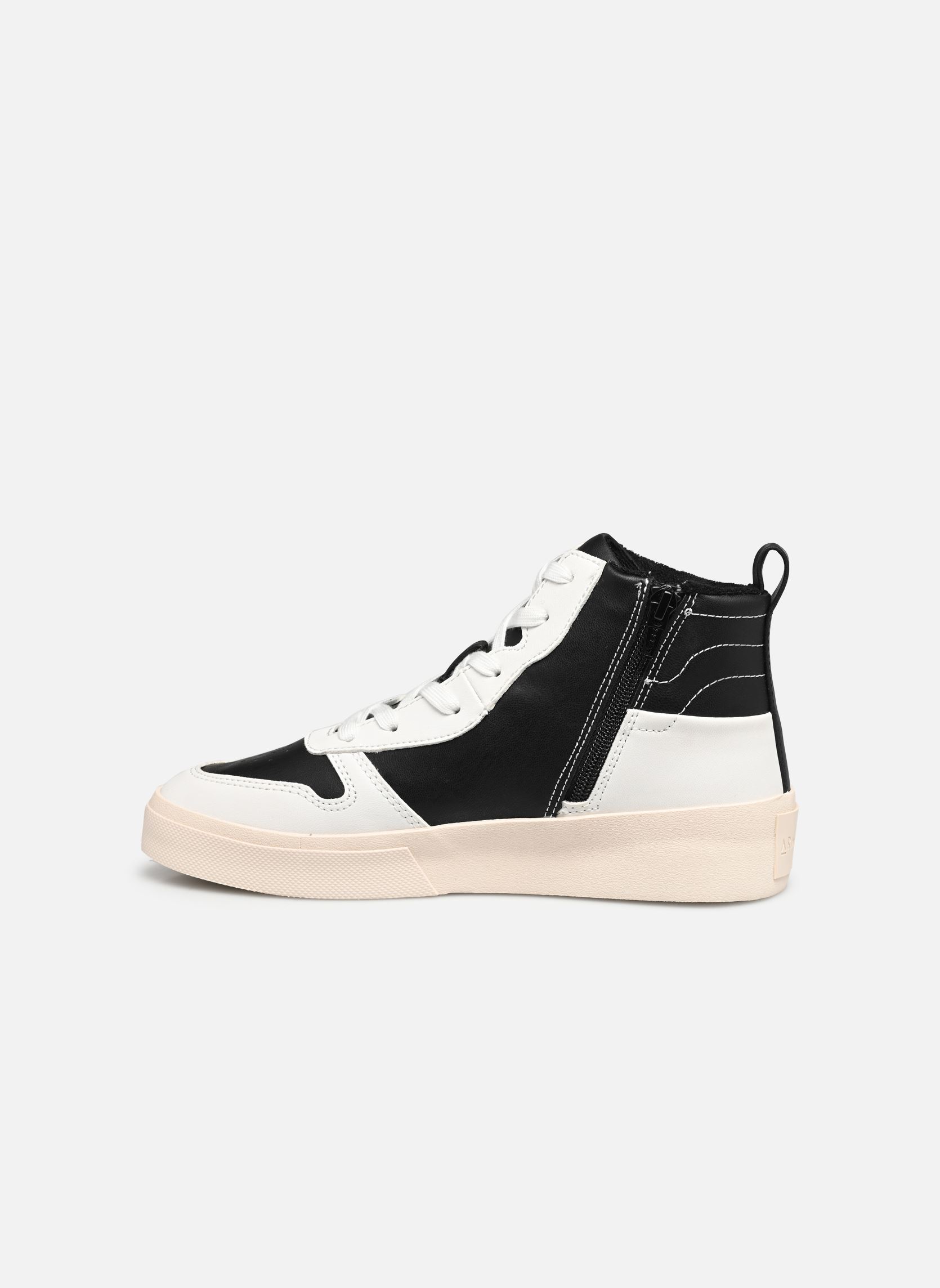 Hoge sneakers LOVA MID dames wit Armistice Hoge sneakers LOVA MID dames wit BLANC/NOIR