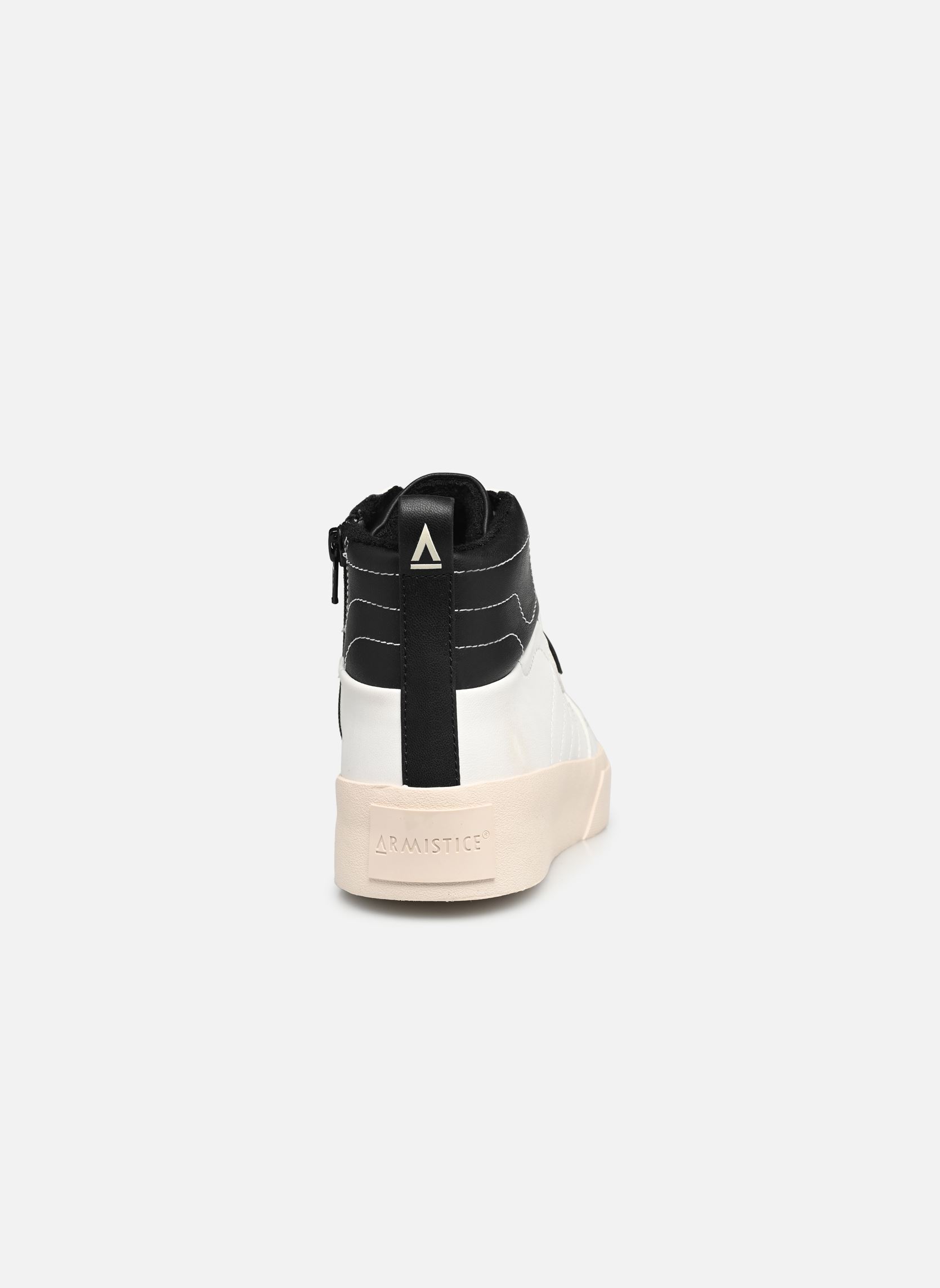 Hoge sneakers LOVA MID dames wit Armistice Hoge sneakers LOVA MID dames wit BLANC/NOIR