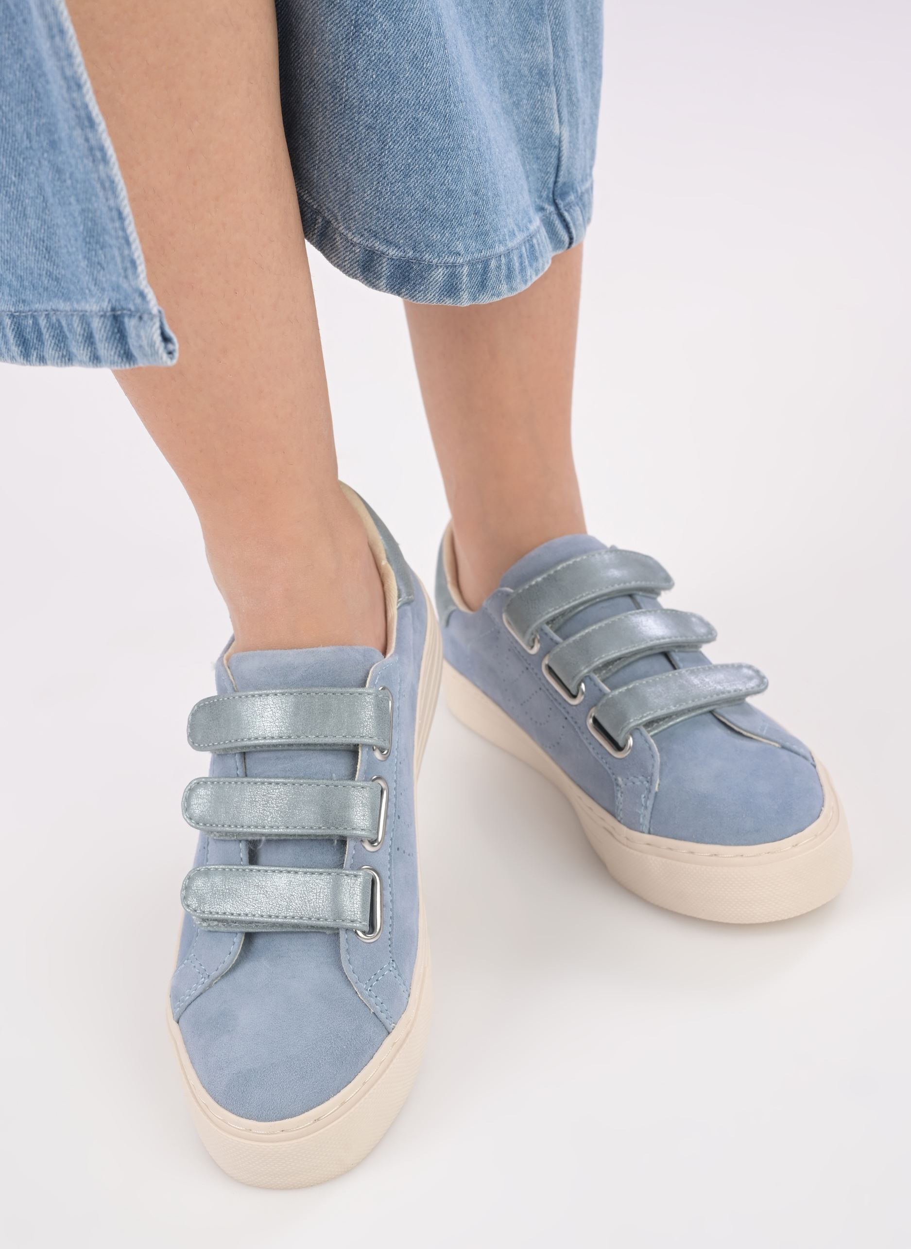 Lage sneakers Arcade Straps Perfos dames blauw No Name Lage sneakers Arcade Straps Perfos dames blauw SKY/SKY