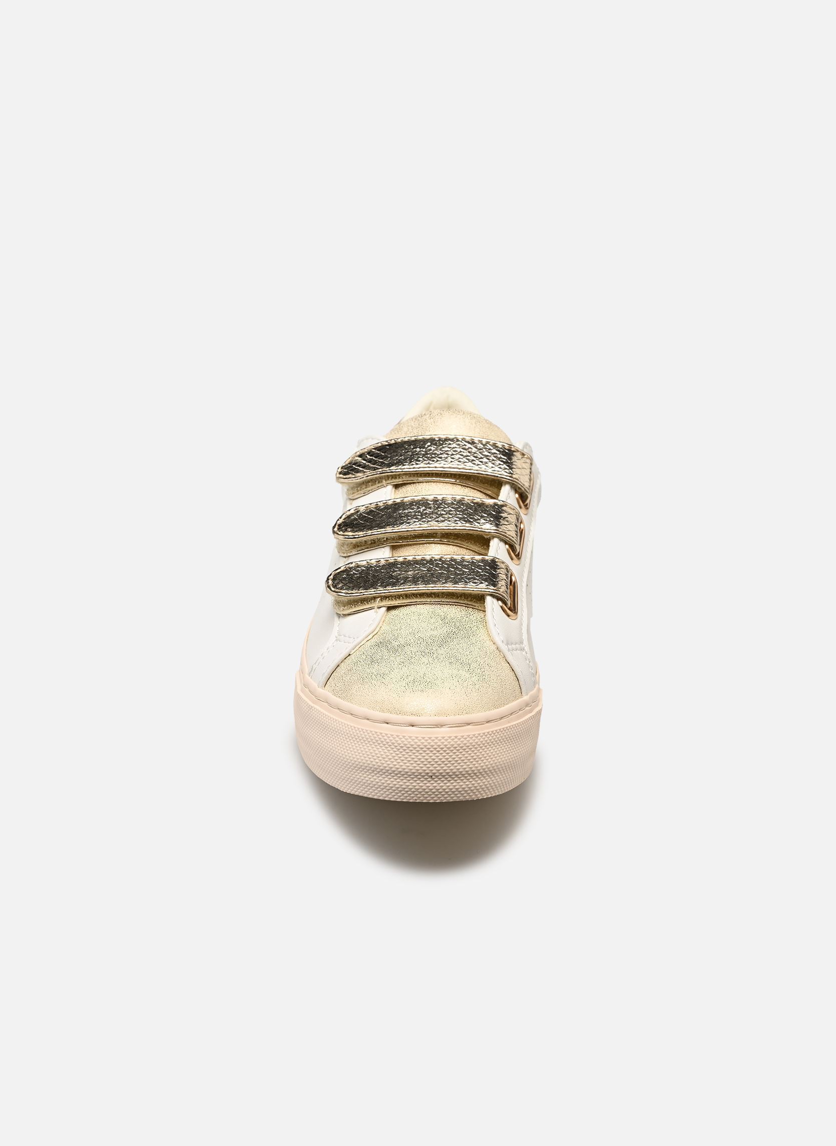 Sneakers Arcade Straps Perfos dames wit No Name Sneakers Arcade Straps Perfos dames wit WHITE/L.GOLD/L.GOLD