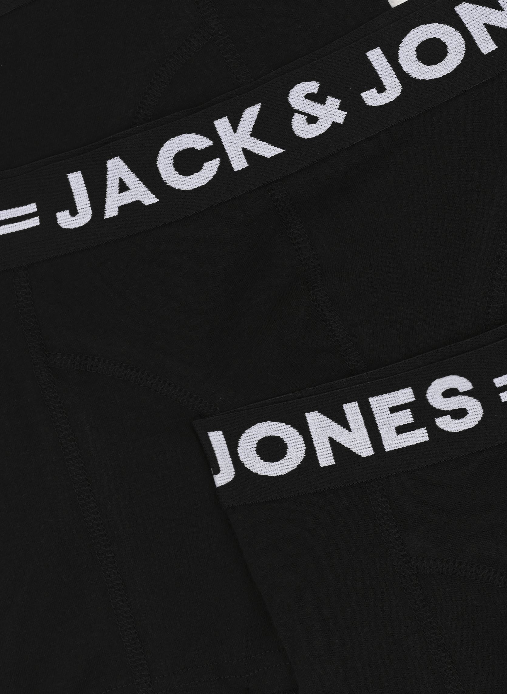Lots sous-vêtements Sense Trunks 3-Pack Noos Jnr garçon noir Jack & Jones Lots sous-vêtements Sense Trunks 3-Pack Noos Jnr garçon noir BLACK