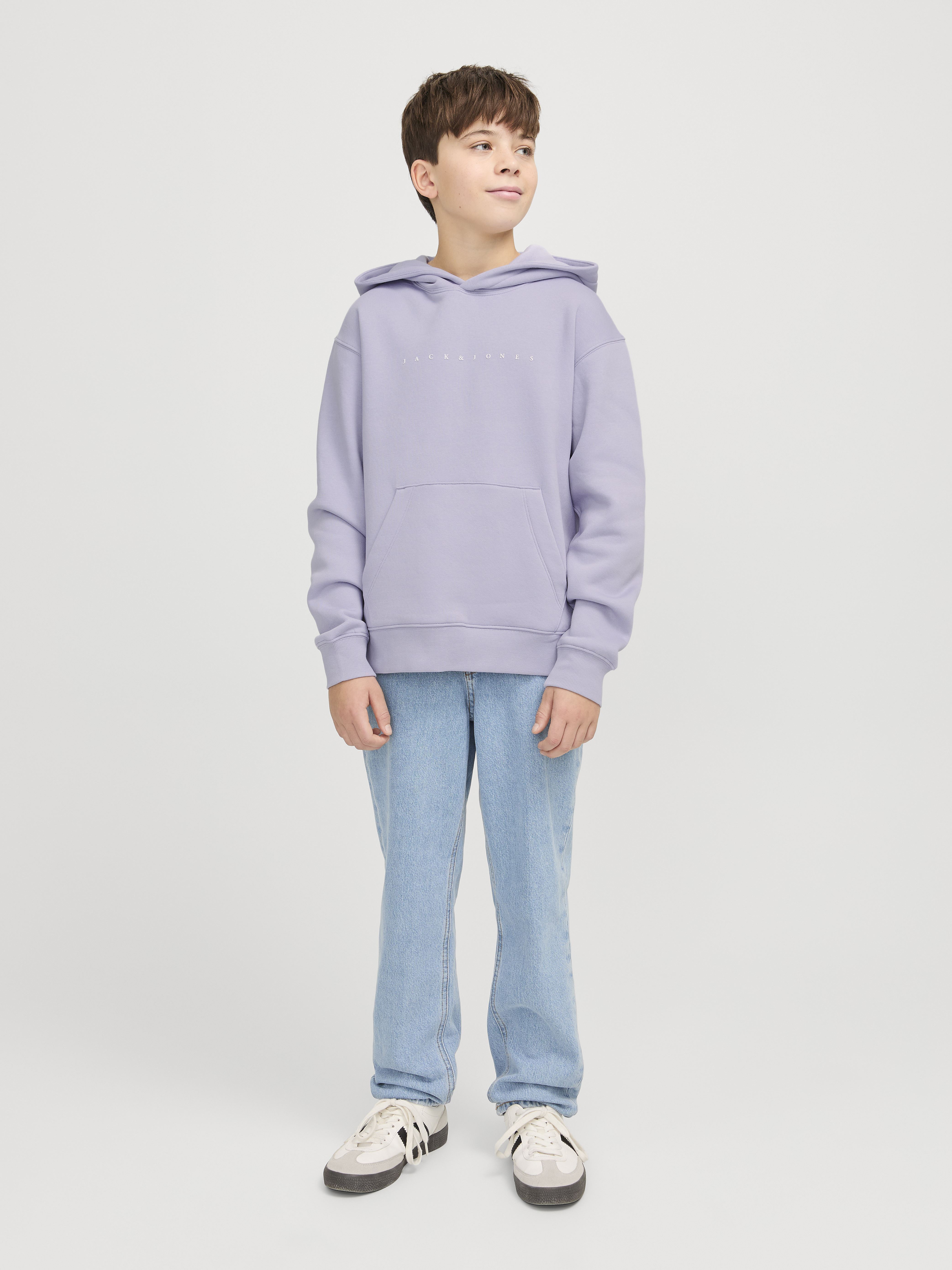 Sweats à capuche Jjestar Jj Sweat Hood Noos Jnr garçon violet Jack & Jones Sweats à capuche Jjestar Jj Sweat Hood Noos Jnr garçon violet LANGUID LAVENDER