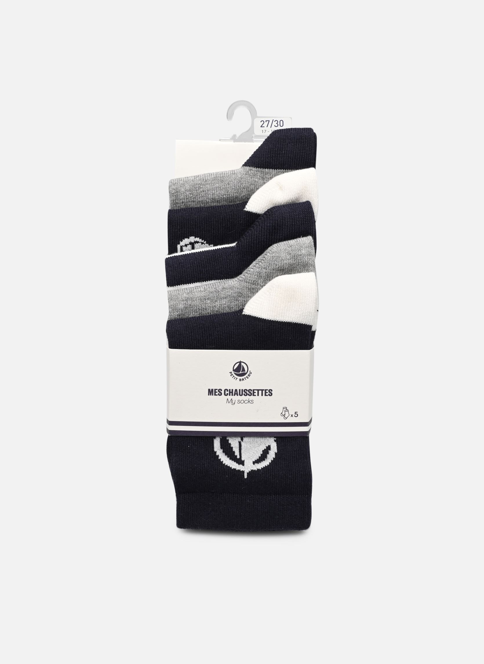 Sokken Chaussettes X5 jongens wit Petit Bateau Sokken Chaussettes X5 jongens wit NEW VARIANTE 1
