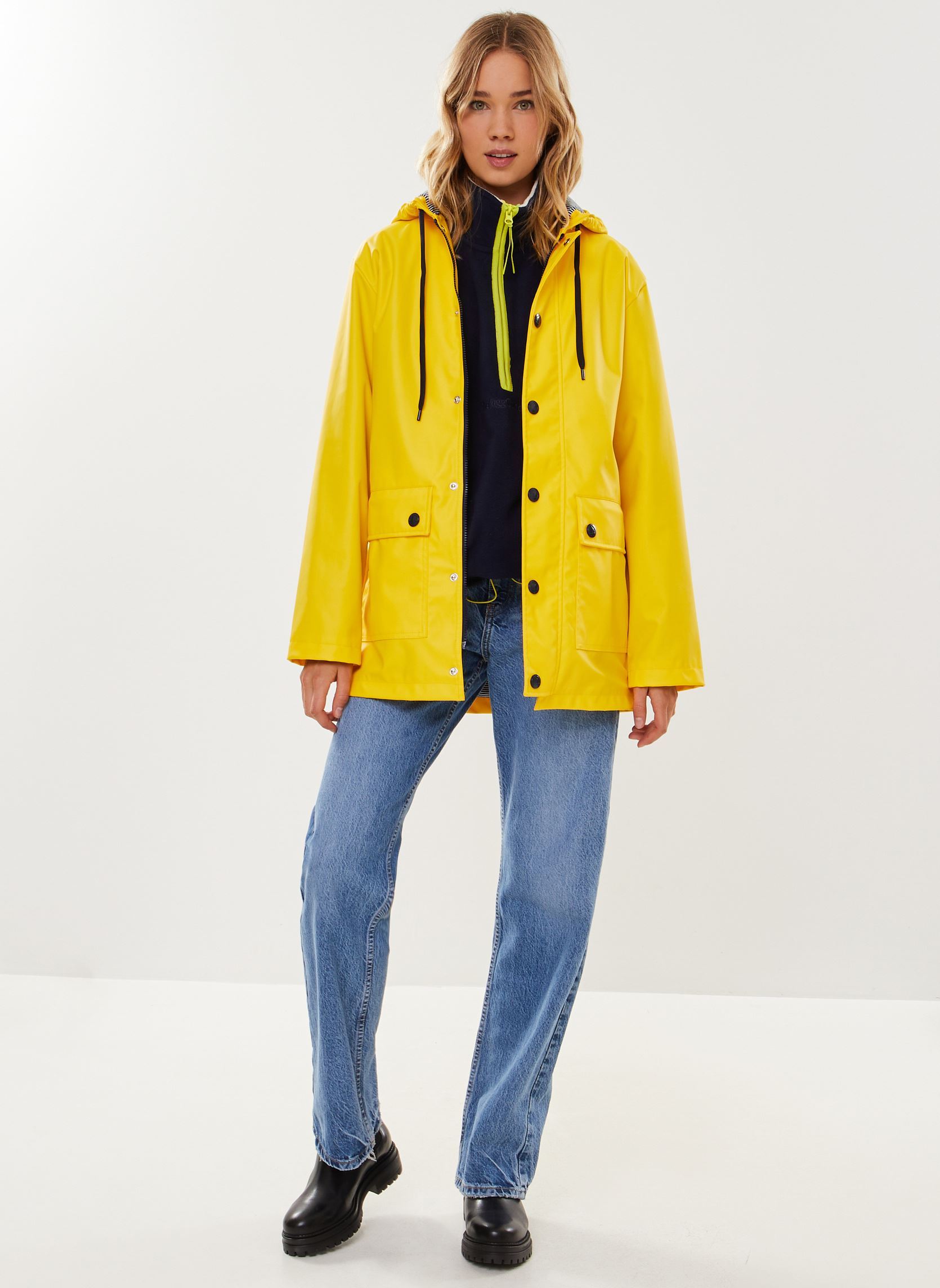 Regenjassen Ciré Iconique Femme dames geel Petit Bateau Regenjassen Ciré Iconique Femme dames geel JAUNE