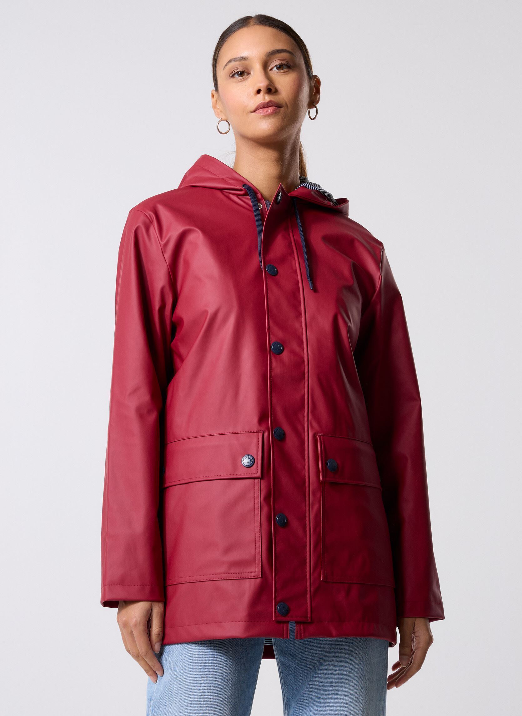 Vestes imperméable Ciré Iconique Femme femme rouge Petit Bateau Vestes imperméable Ciré Iconique Femme femme rouge AMARANTE