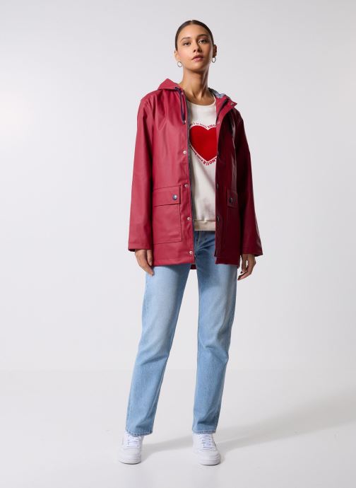 Petit Bateau Vestes imperméable Ciré Iconique Femme femme rouge