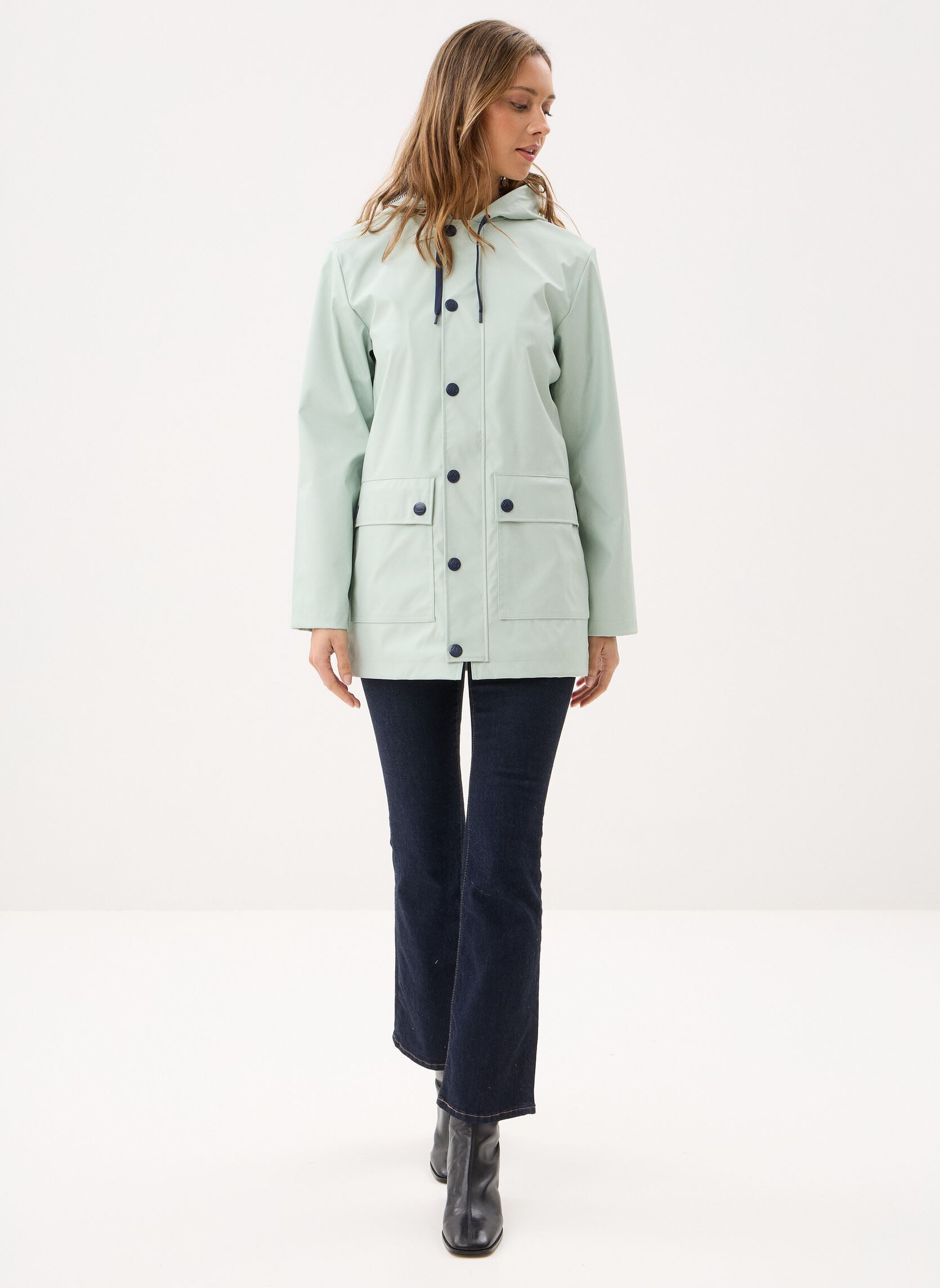 Regenjassen Ciré Iconique Femme dames blauw Petit Bateau Regenjassen Ciré Iconique Femme dames blauw SPRAY
