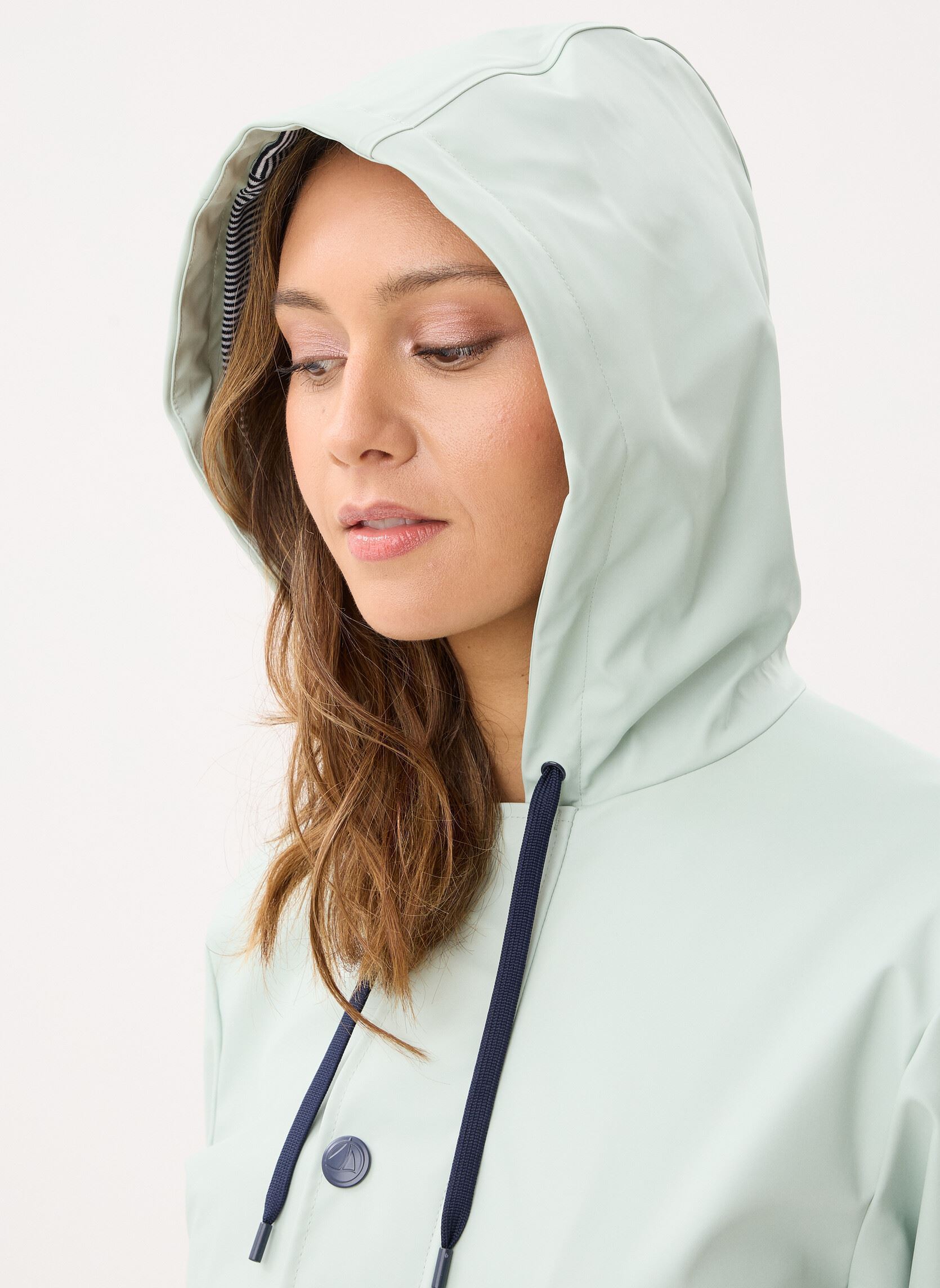 Regenjassen Ciré Iconique Femme dames blauw Petit Bateau Regenjassen Ciré Iconique Femme dames blauw SPRAY