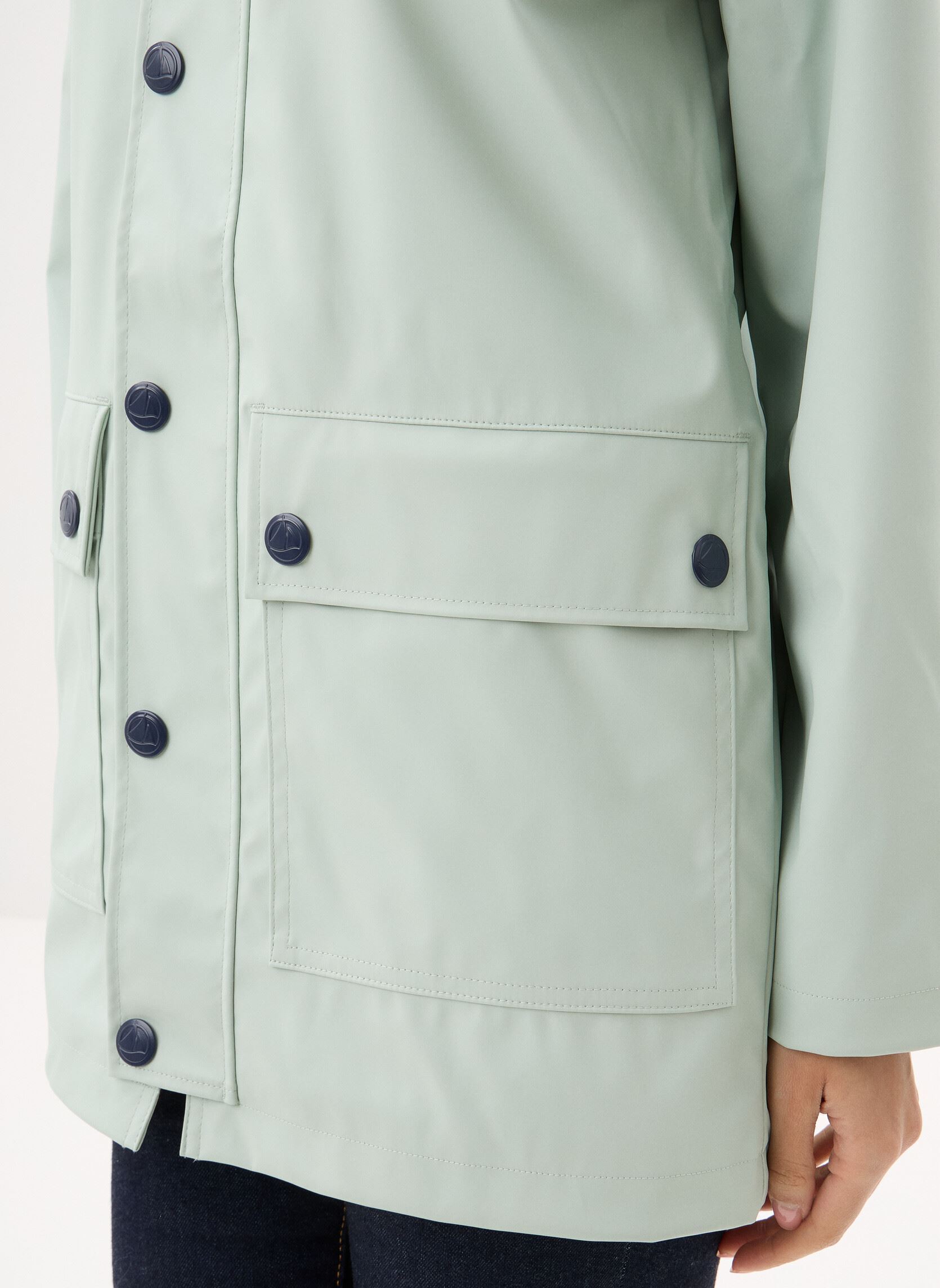 Regenjassen Ciré Iconique Femme dames blauw Petit Bateau Regenjassen Ciré Iconique Femme dames blauw SPRAY