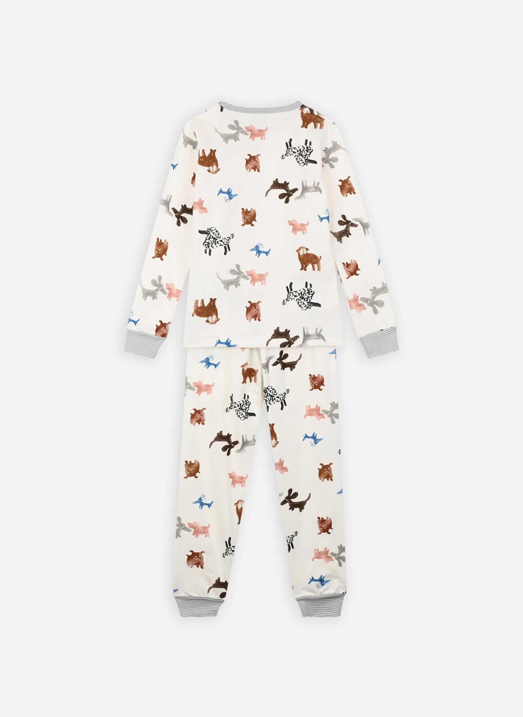 Ensembles de pyjamas Pyjama Licolas garçon blanc Petit Bateau Ensembles de pyjamas Pyjama Licolas garçon blanc MARSHMALLOW/MULTICO