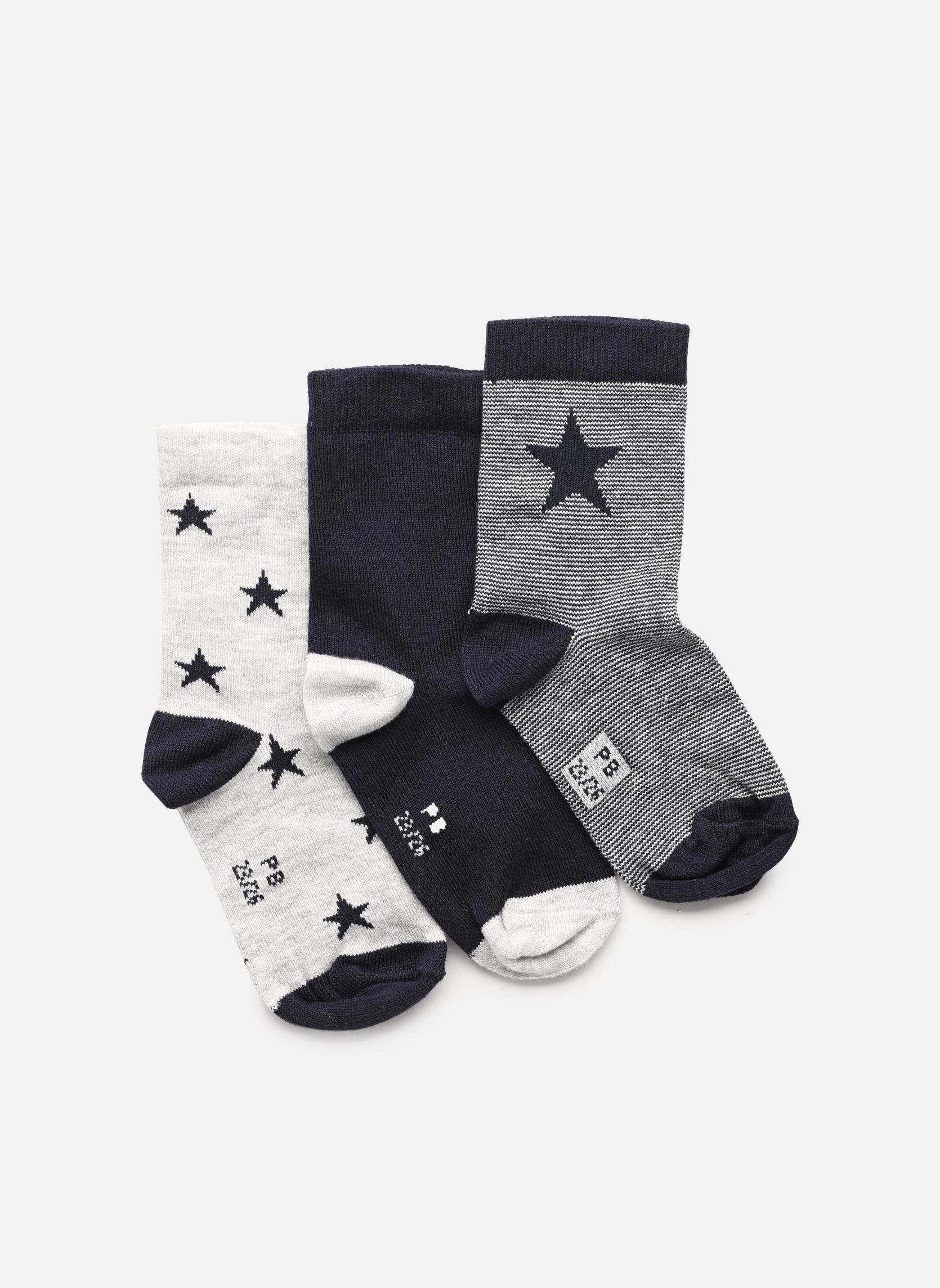 Chaussettes Chaussettes X3 garçon blanc Petit Bateau Chaussettes Chaussettes X3 garçon blanc VARIANTE 1 NOUVEAUX
