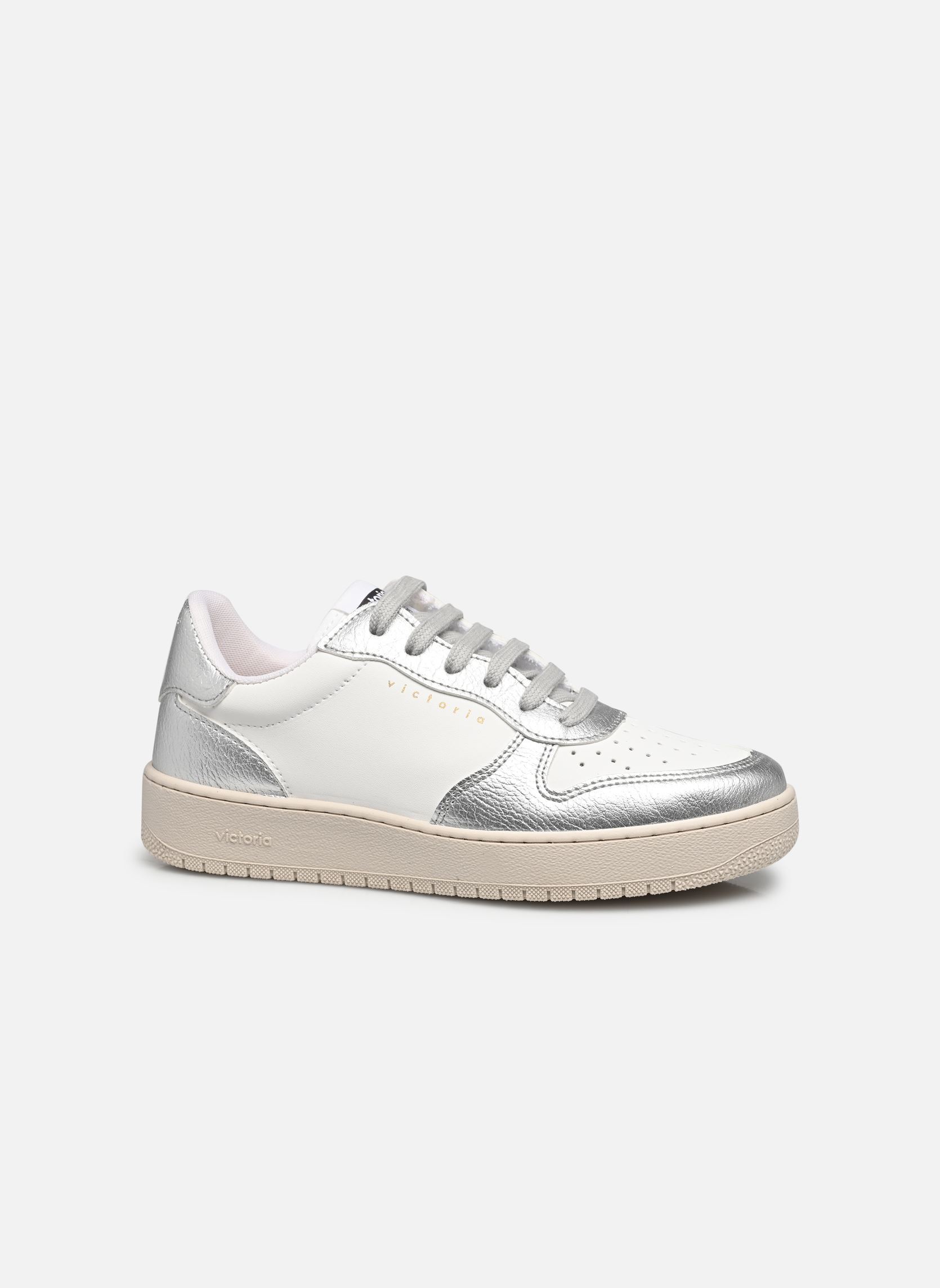 Baskets Madrid Metal Efecto Piel W femme argent Victoria Baskets Madrid Metal Efecto Piel W femme argent PLATA