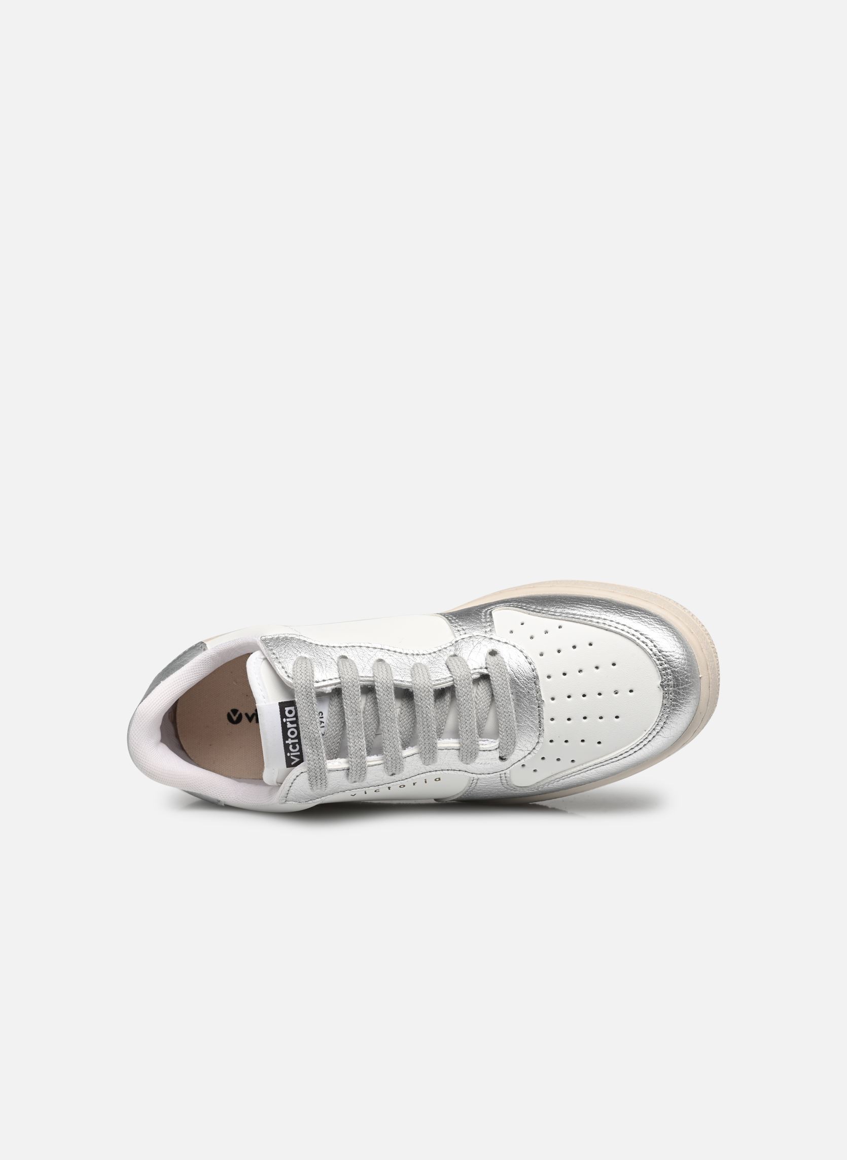 Baskets Madrid Metal Efecto Piel W femme argent Victoria Baskets Madrid Metal Efecto Piel W femme argent PLATA