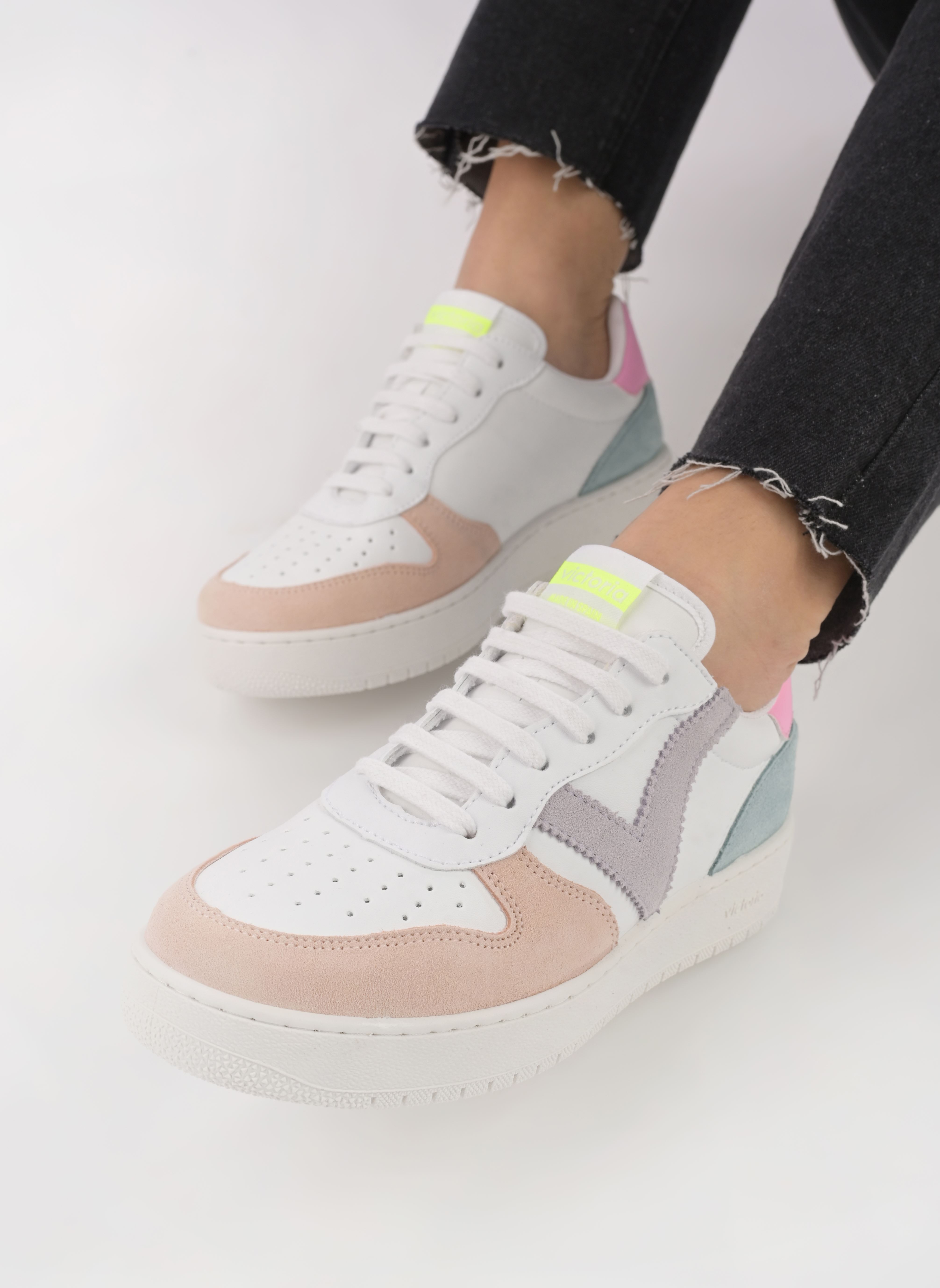 Baskets Madrid Serraje Multicolor femme multicolore Victoria Baskets Madrid Serraje Multicolor femme multicolore Rosa