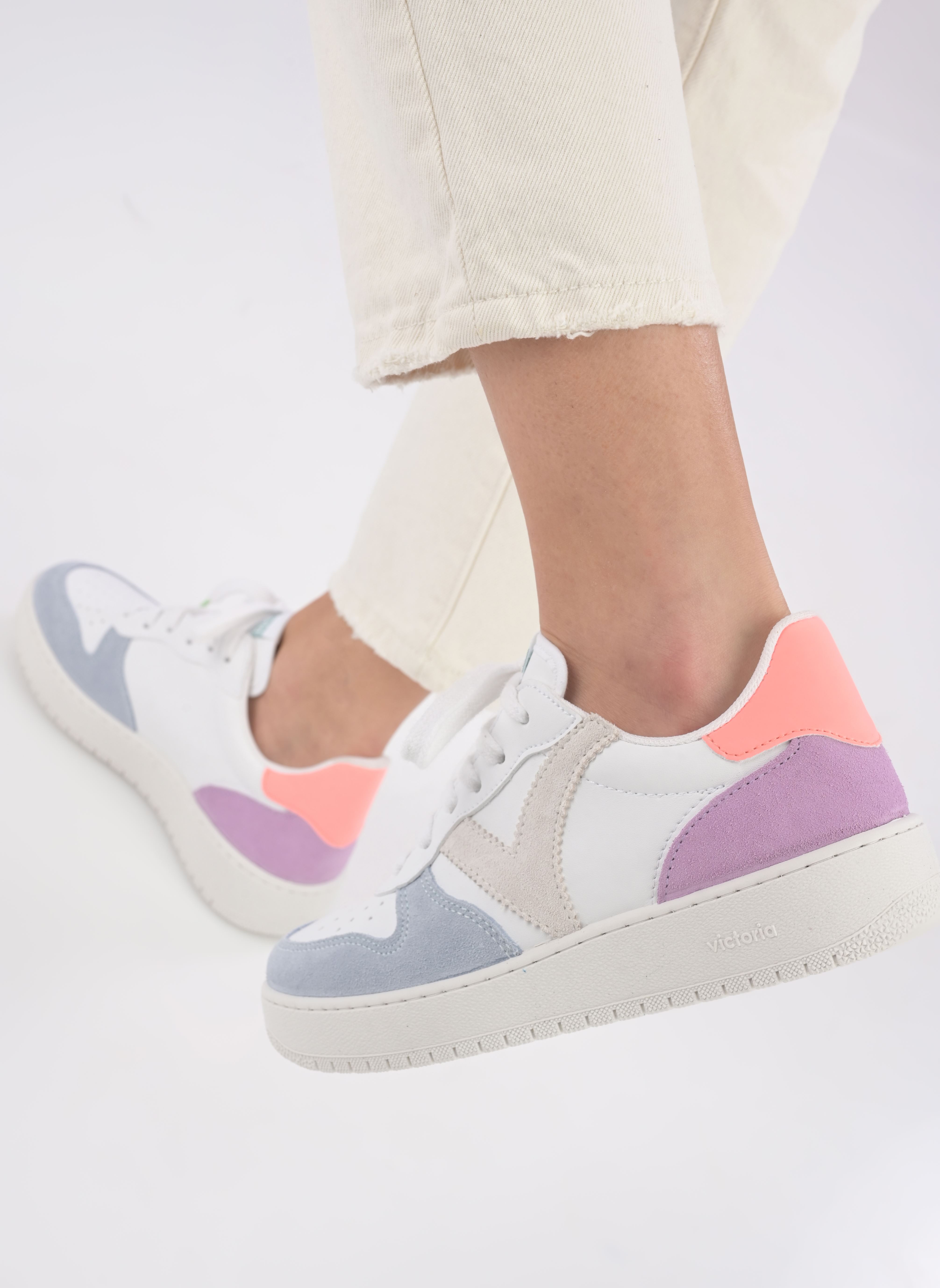 Baskets Madrid Serraje Multicolor femme multicolore Victoria Baskets Madrid Serraje Multicolor femme multicolore Coral