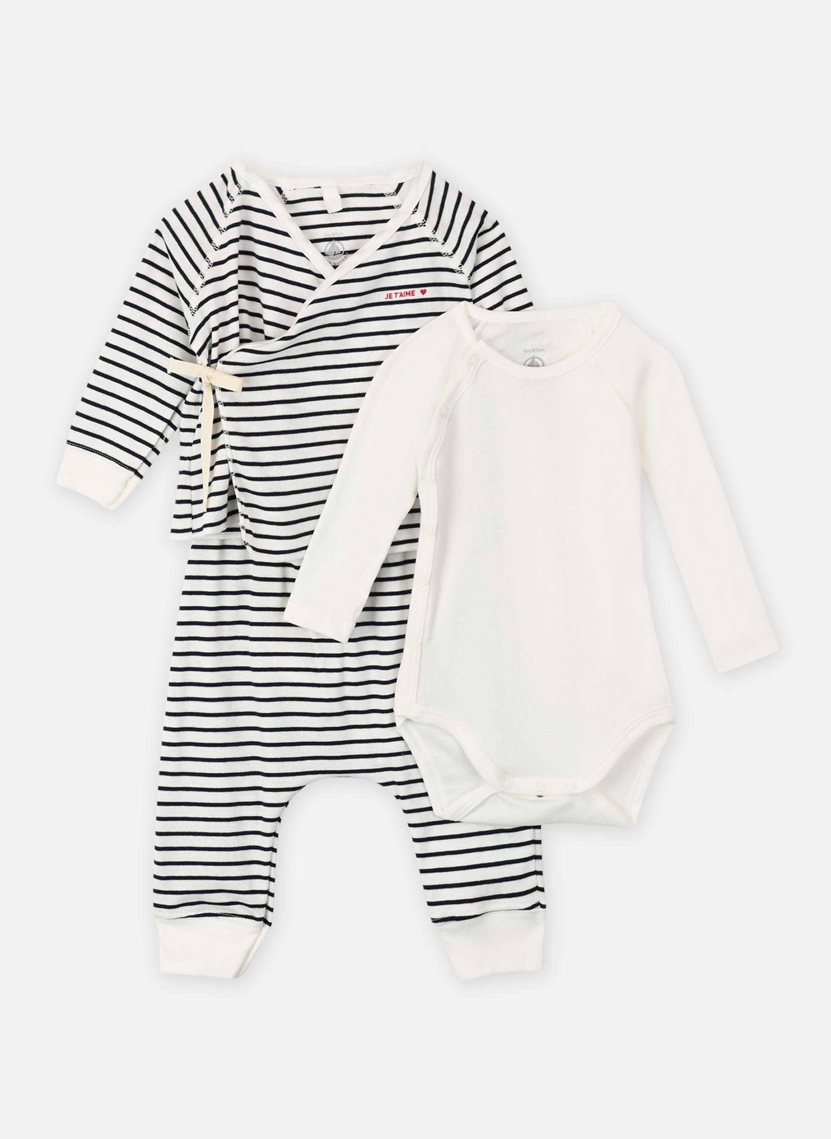 Vêtements Petit Bateau Ensemble Long Lallo X3 pour Accessoires