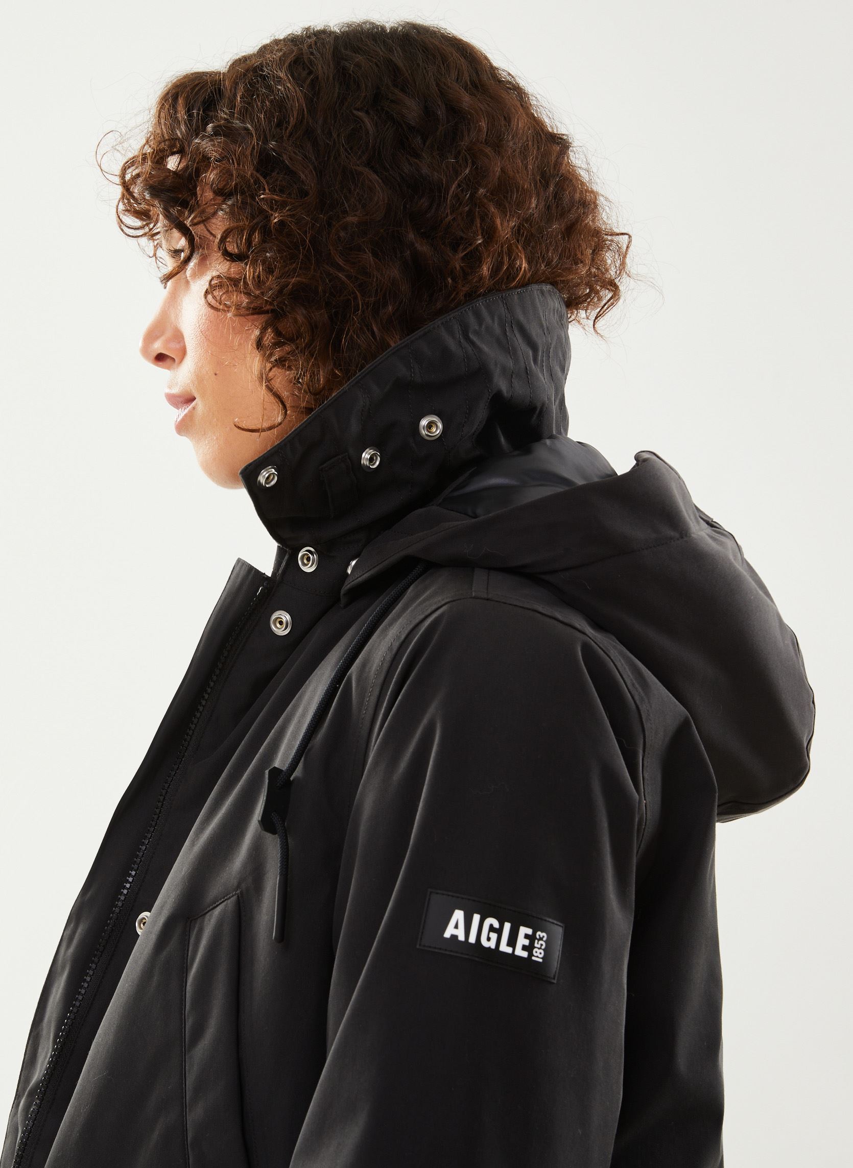 Winterjas Parka longue dames zwart Aigle Winterjas Parka longue dames zwart NOIR