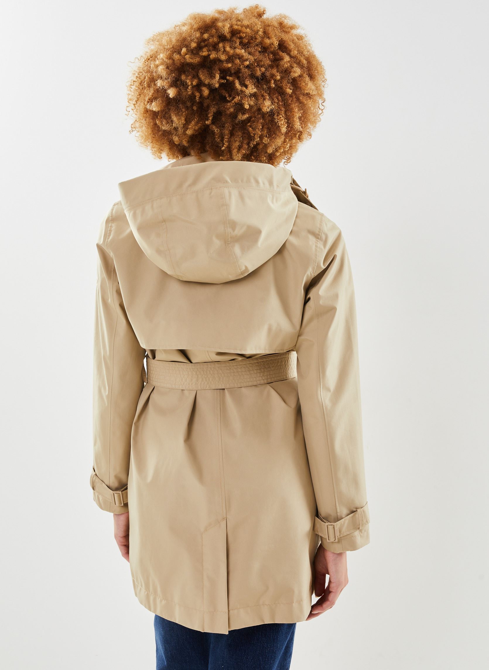 Trench-coats Trench mi-long iconique en Gore-Tex® femme beige Aigle Trench-coats Trench mi-long iconique en Gore-Tex® femme beige OSIER