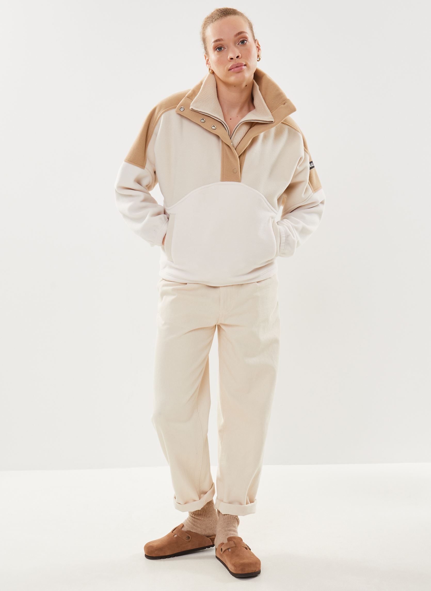 Fleece truien Polaire dames wit Aigle Fleece truien Polaire dames wit LAIT CB