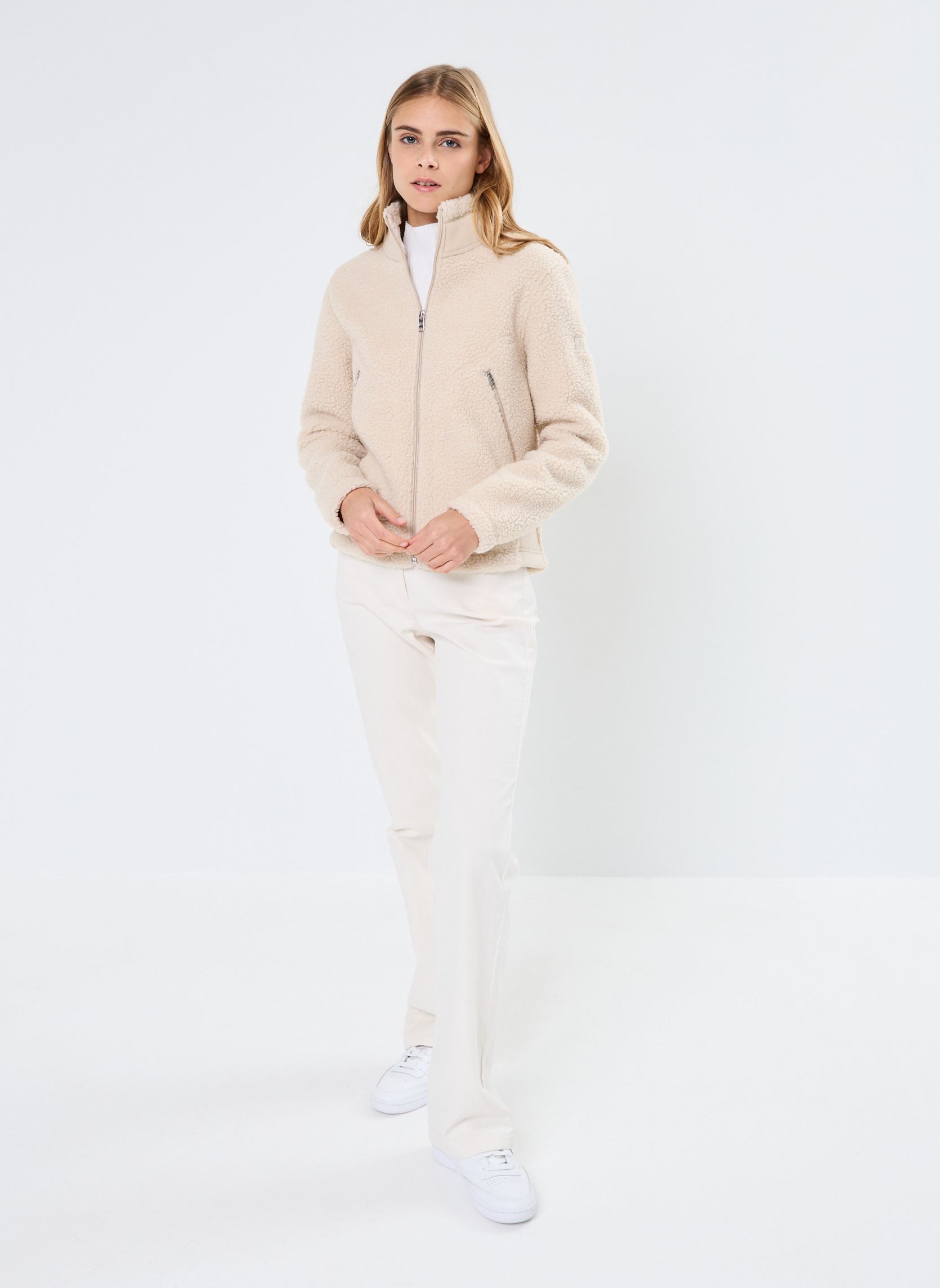 Fleece-Jacken Polaire Sherpa damen beige Aigle Fleece-Jacken Polaire Sherpa damen beige Sable