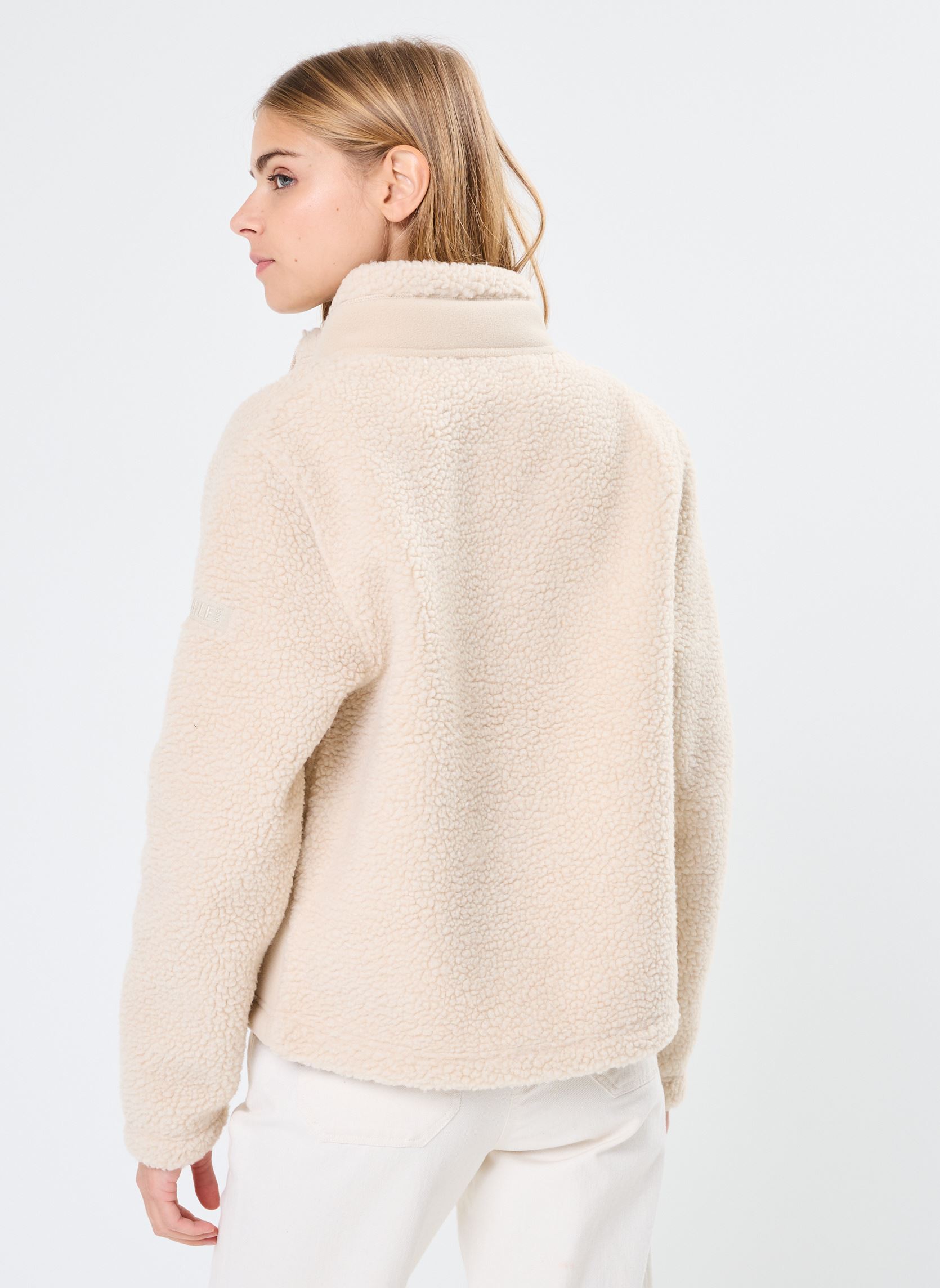 Fleece-Jacken Polaire Sherpa damen beige Aigle Fleece-Jacken Polaire Sherpa damen beige Sable