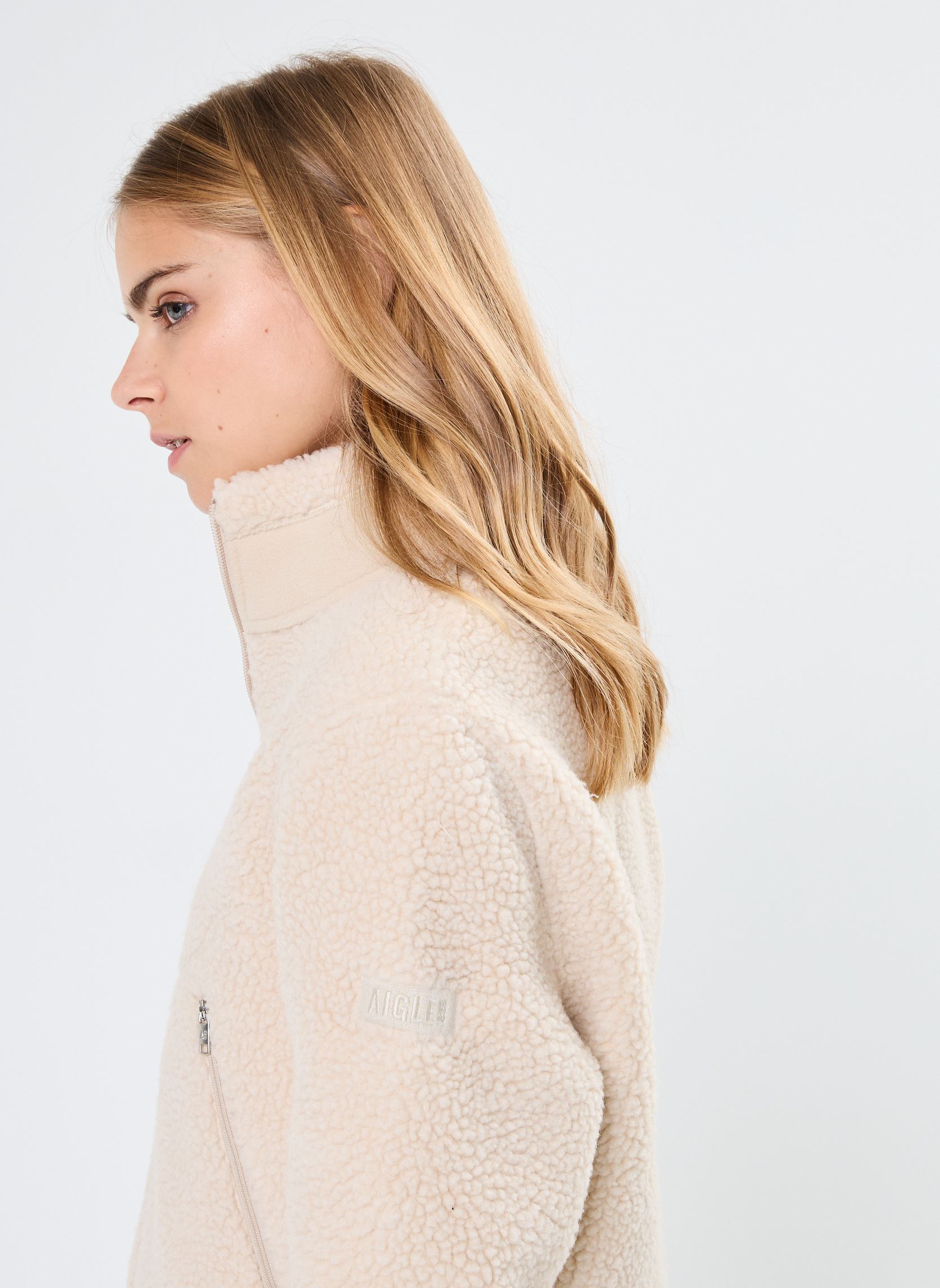 Fleece-Jacken Polaire Sherpa damen beige Aigle Fleece-Jacken Polaire Sherpa damen beige Sable