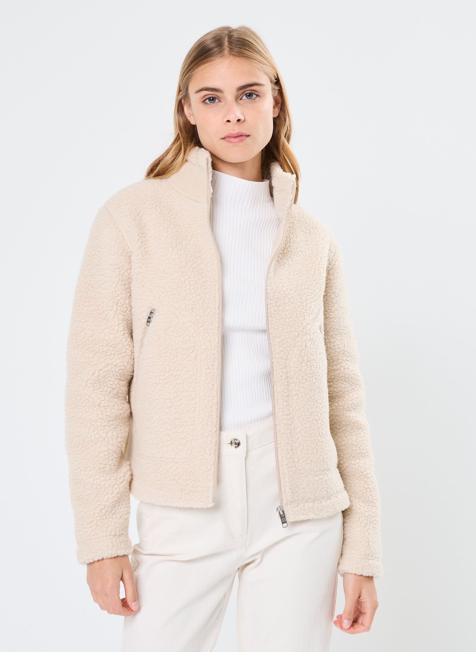 Fleece-Jacken Polaire Sherpa damen beige Aigle Fleece-Jacken Polaire Sherpa damen beige Sable