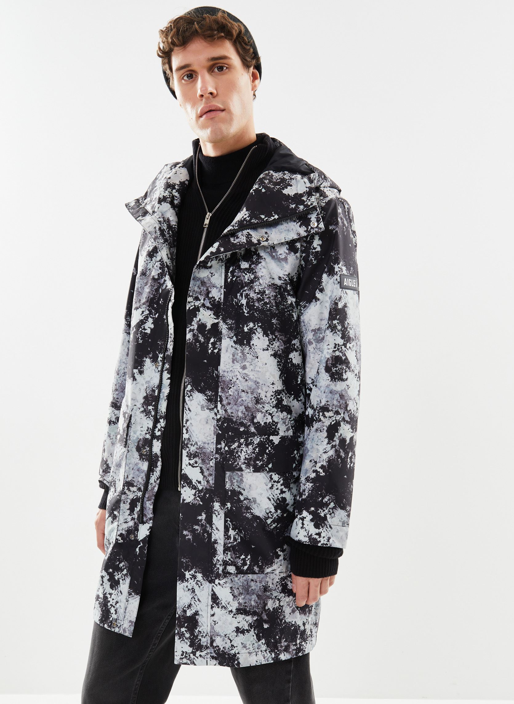 Vêtements Aigle Parka longue MTD Print pour Accessoires
