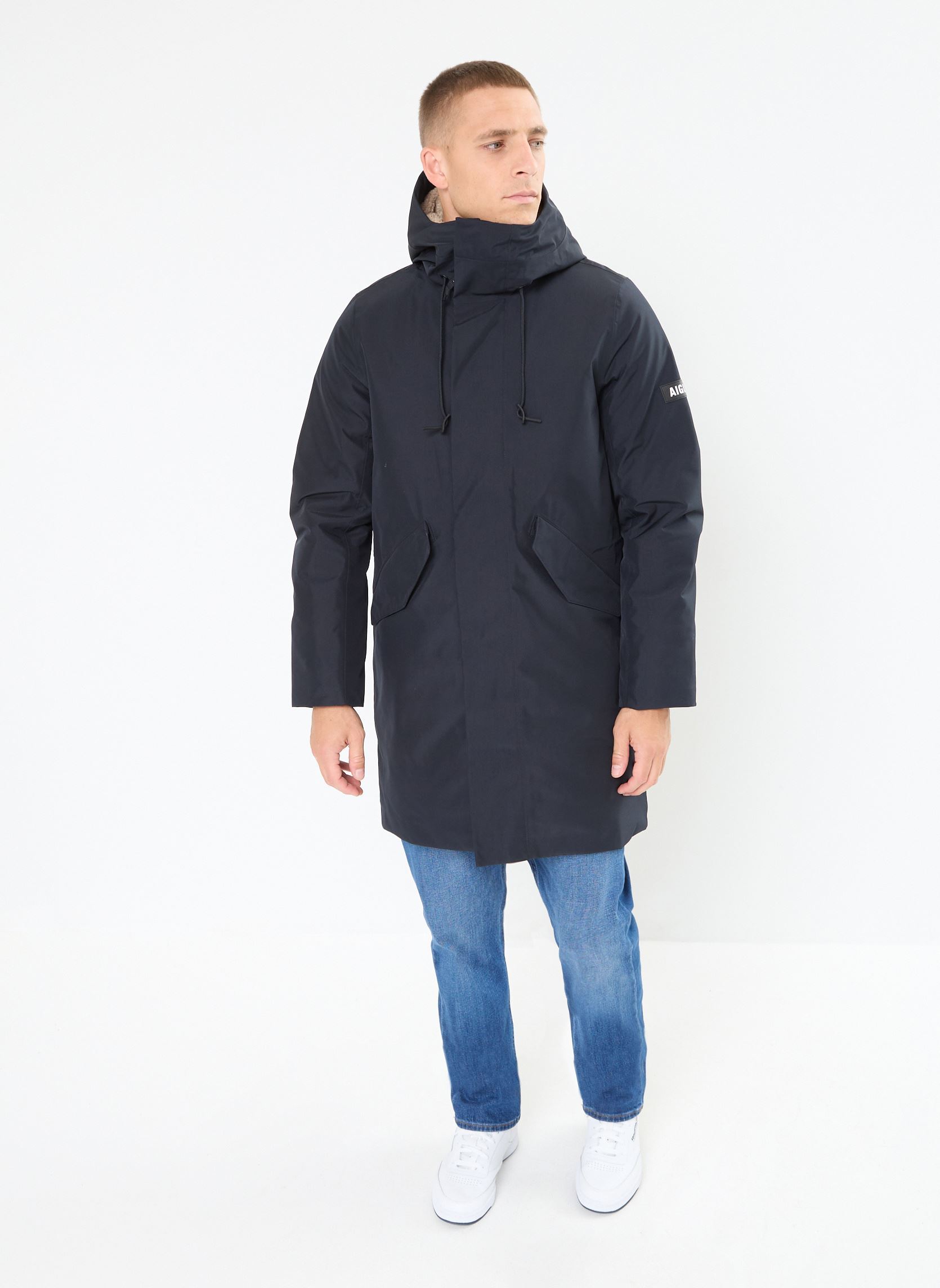 Winterjas Parka longue Gore-Tex®à capuche - Très c heren zwart Aigle Winterjas Parka longue Gore-Tex®à capuche - Très c heren zwart Noir