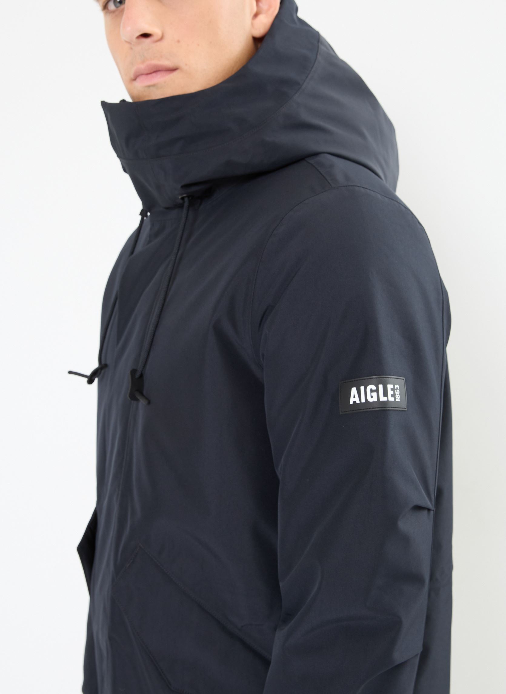 Winterjas Parka longue Gore-Tex®à capuche - Très c heren zwart Aigle Winterjas Parka longue Gore-Tex®à capuche - Très c heren zwart Noir