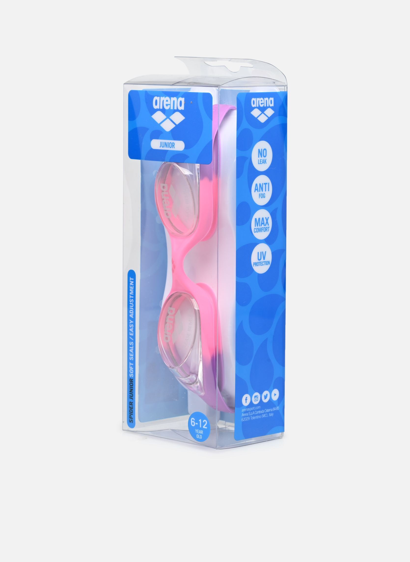 Autres accessoires Lunettes de natation - Spider Jr multicolore Arena Autres accessoires Lunettes de natation - Spider Jr multicolore 91-VIOLET-CLEAR-PINK