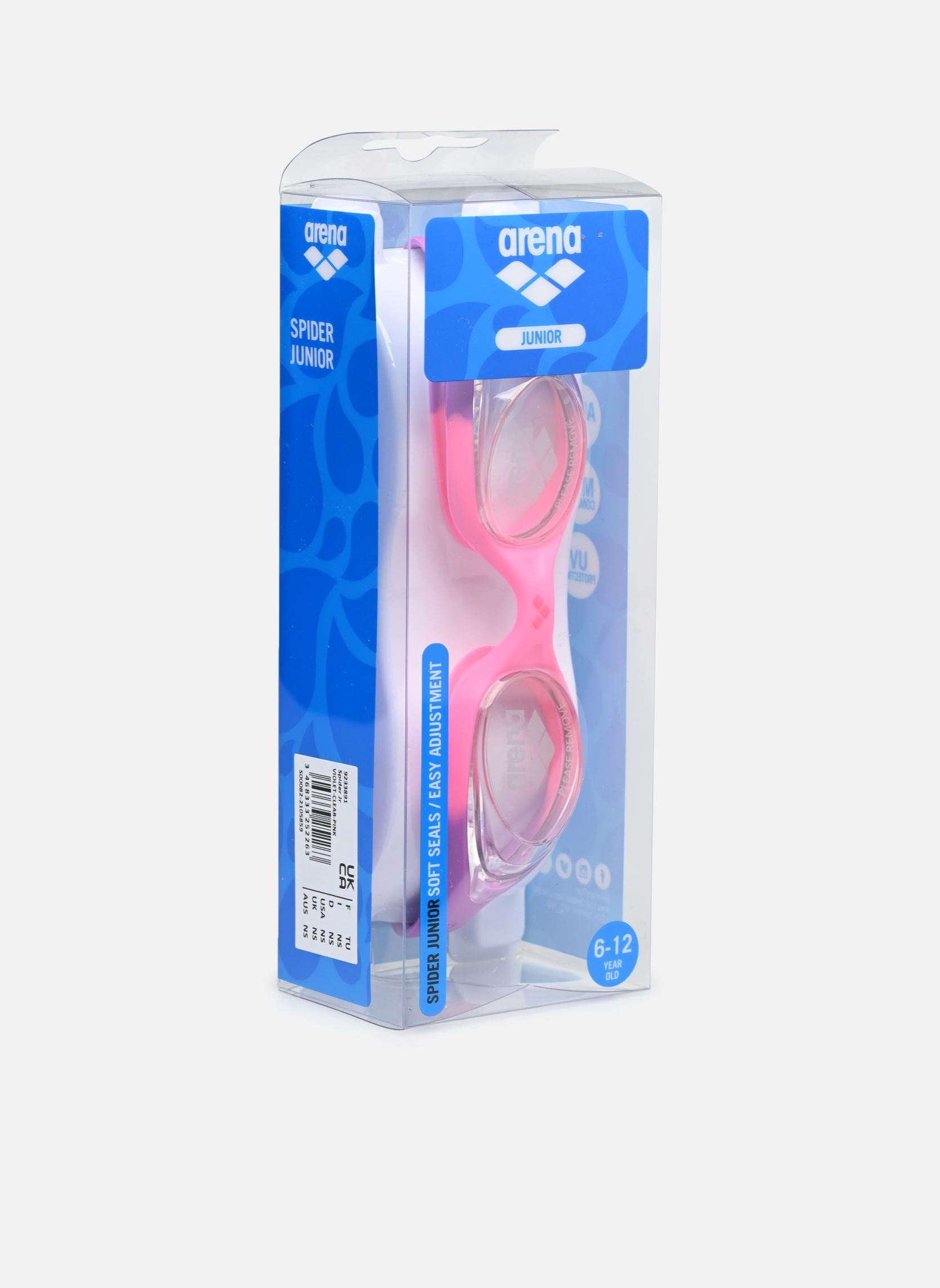 Autres accessoires Lunettes de natation - Spider Jr multicolore Arena Autres accessoires Lunettes de natation - Spider Jr multicolore 91-VIOLET-CLEAR-PINK