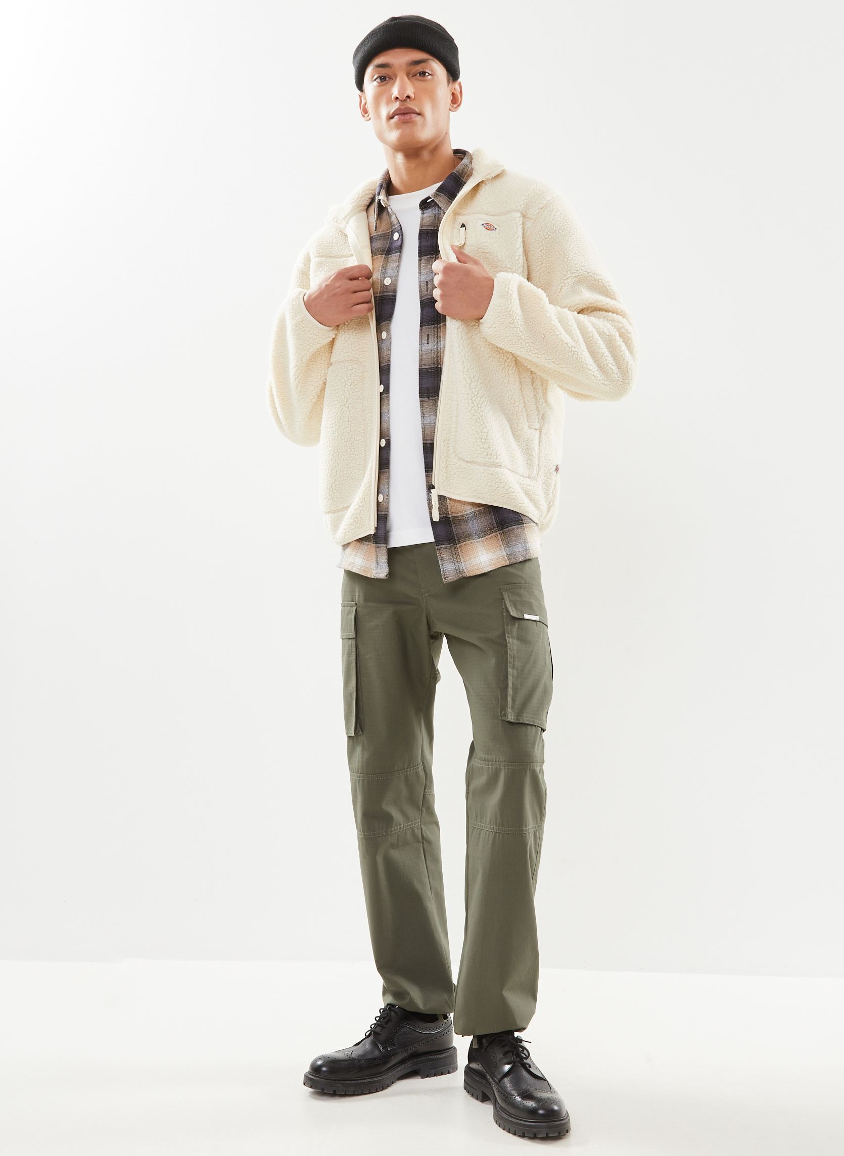 Fleece-Jacken Mount Hope Fleece herren weiß Dickies Fleece-Jacken Mount Hope Fleece herren weiß WHITECAP GRAY