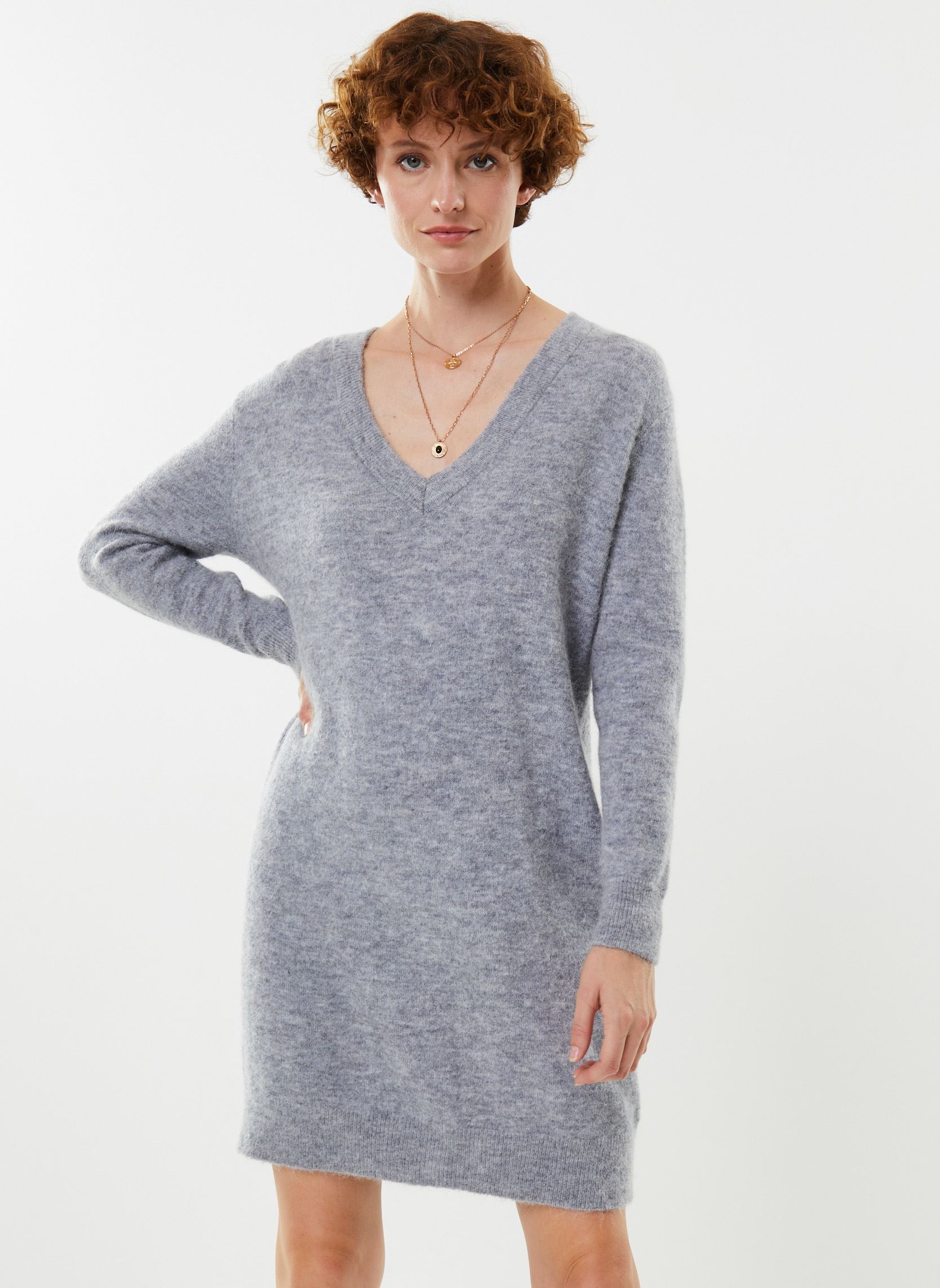 Robes ROMANE laine femme gris Georgia Rose Robes ROMANE laine femme gris GRIS MOYEN