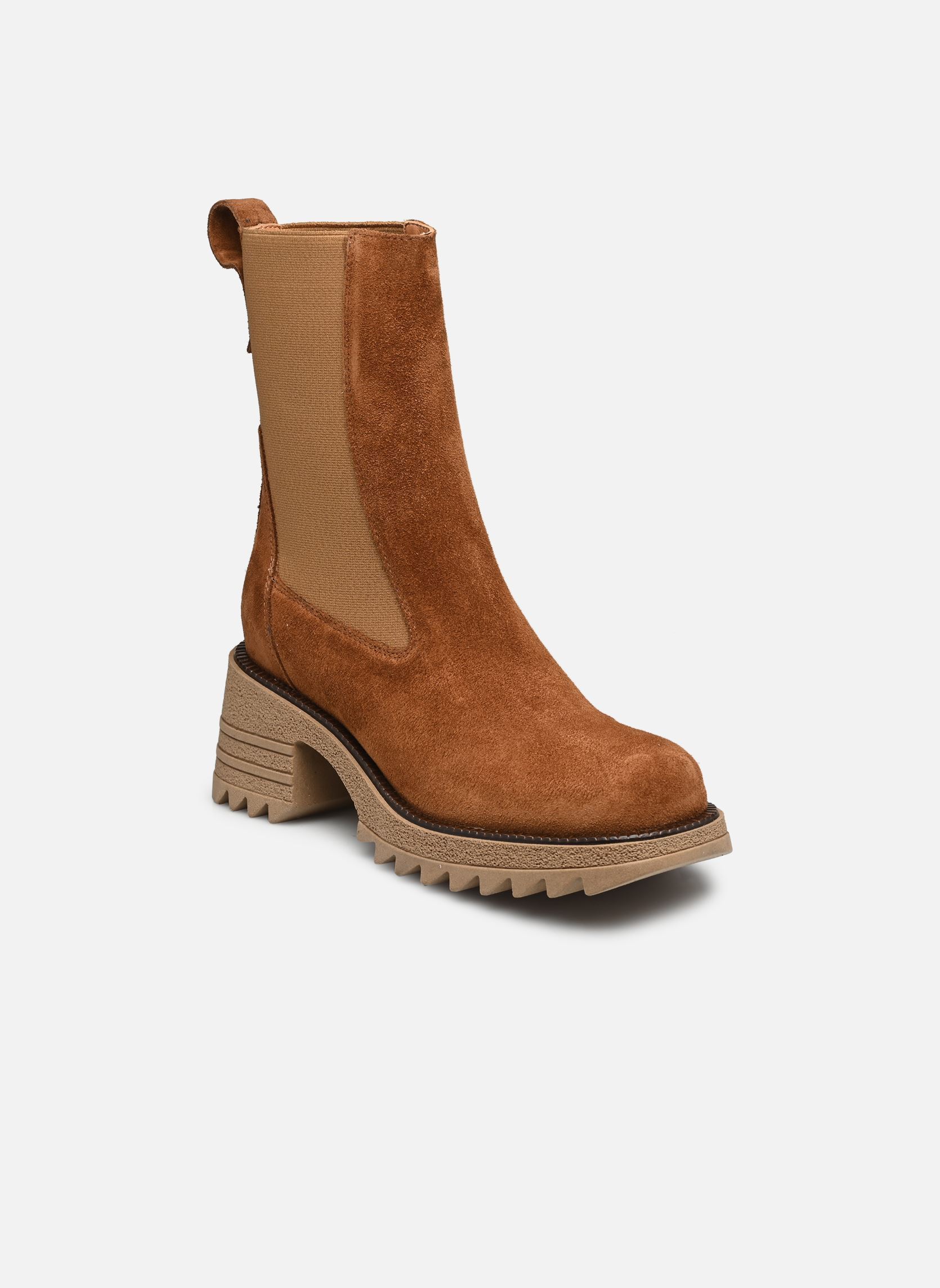 Bottines et boots E547E10 femme marron Semerdjian Bottines et boots E547E10 femme marron FOX