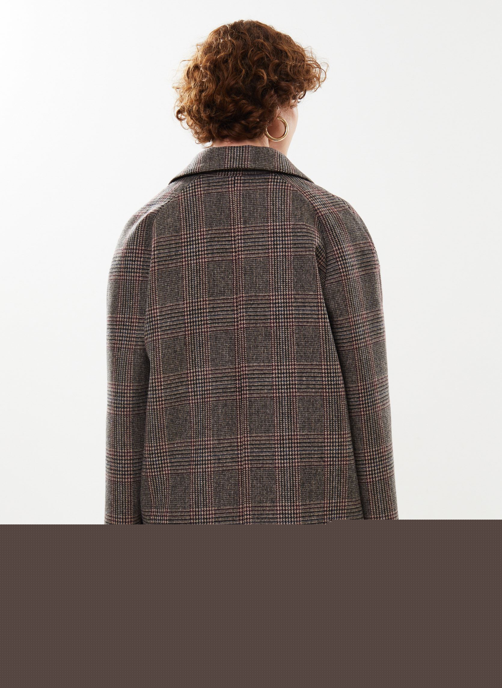 Manteaux classiques VOLTERRA laine femme gris Georgia Rose Manteaux classiques VOLTERRA laine femme gris CARREAUX
