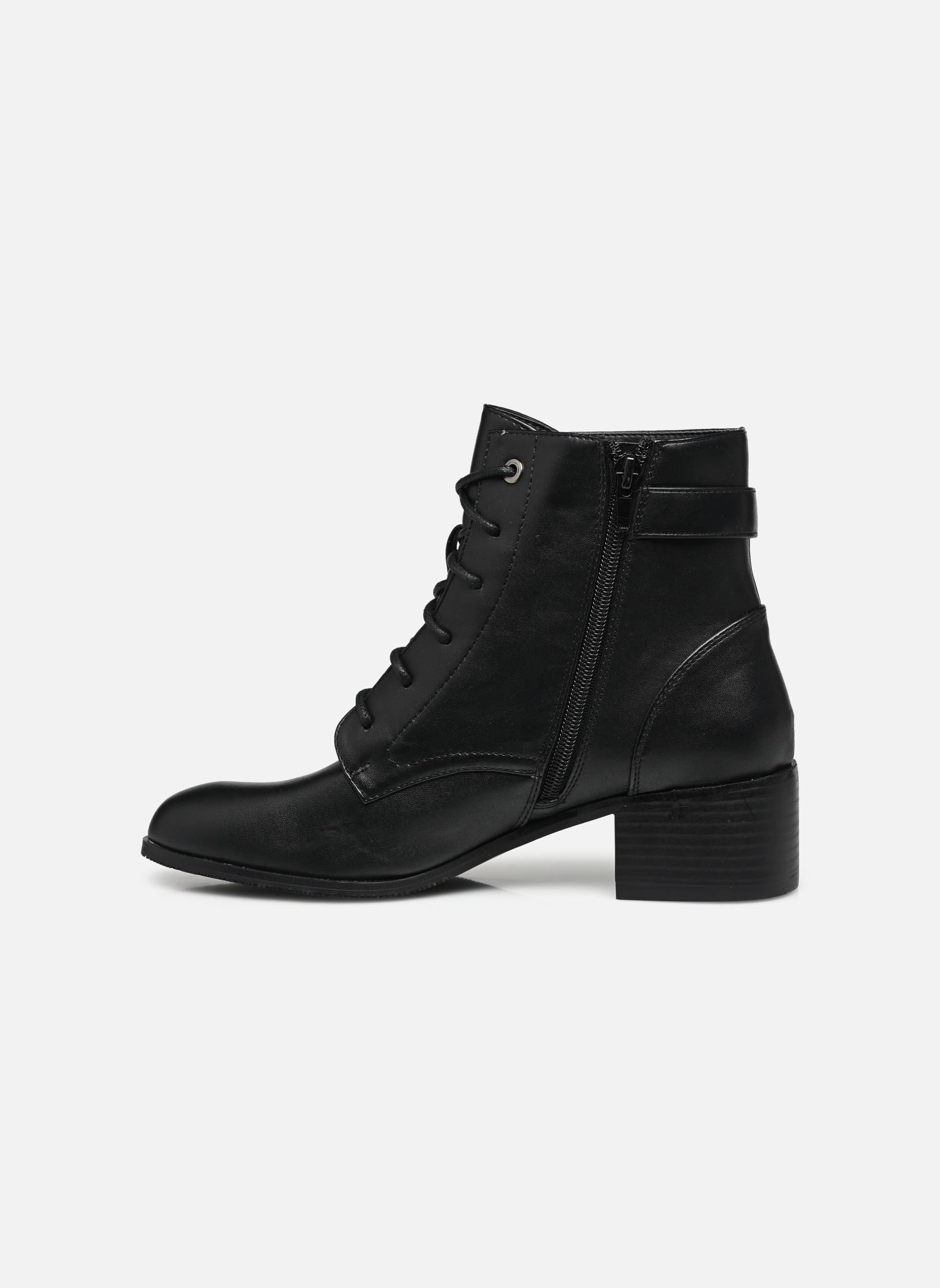 Veterlaarsjes QL4734_NOIR dames zwart Divine Factory Veterlaarsjes QL4734_NOIR dames zwart Noir